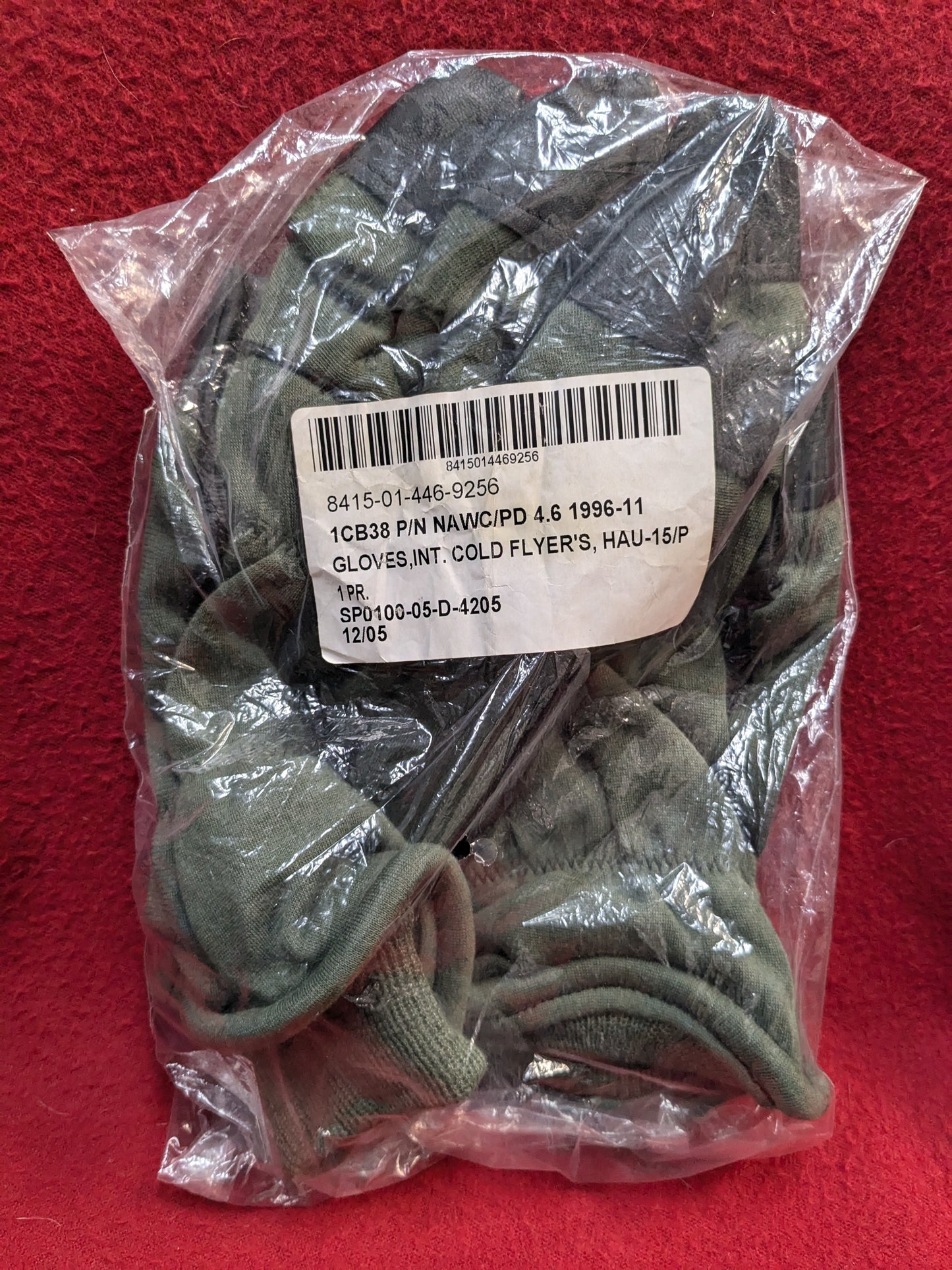 NOS Unused - Men's Size: 10 HAU-15/P Flyer's Intermediate Cold Weather Gloves (cb03-GUA41