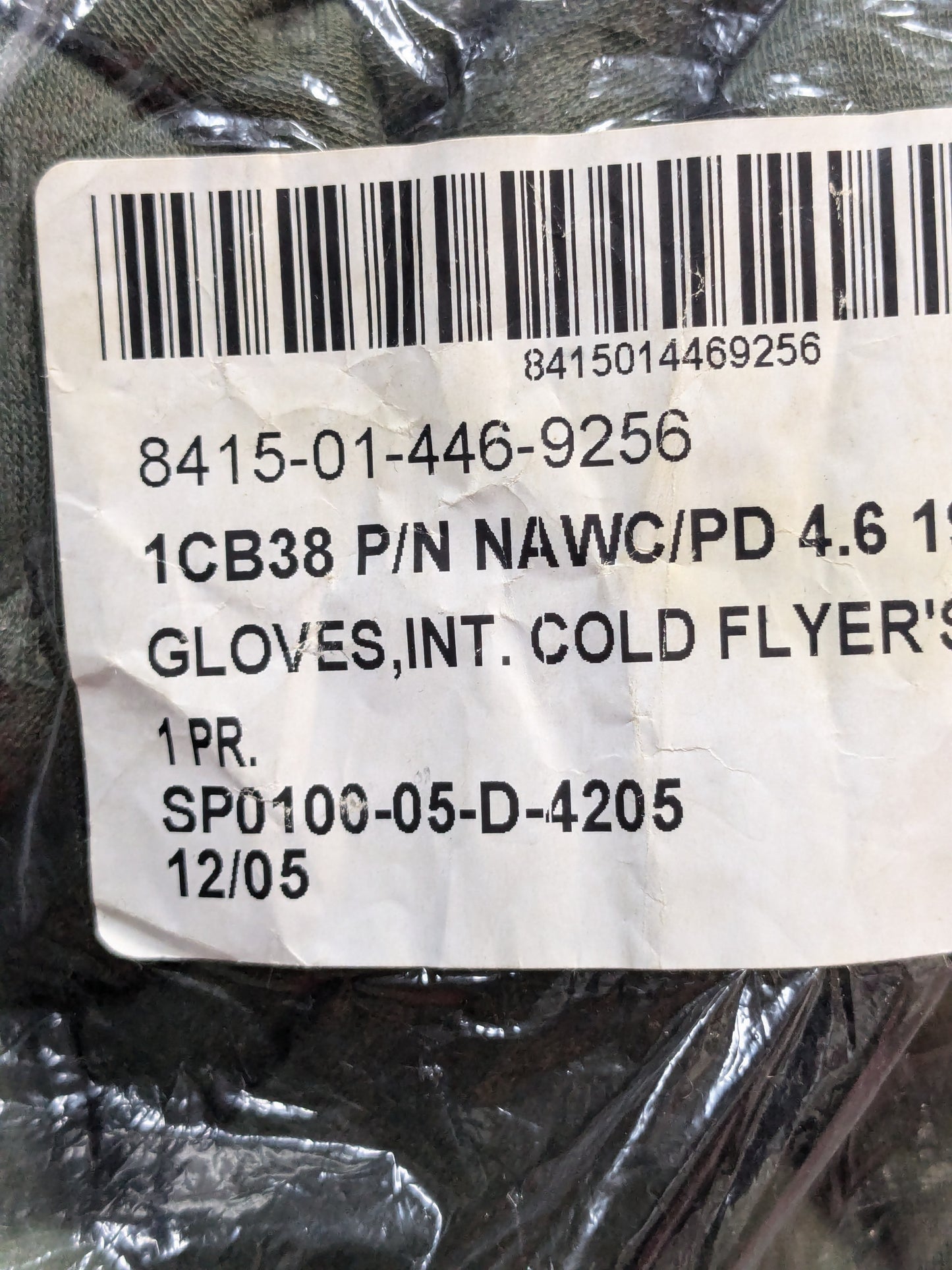 NOS Unused - Men's Size: 10 HAU-15/P Flyer's Intermediate Cold Weather Gloves (cb03-GUA41