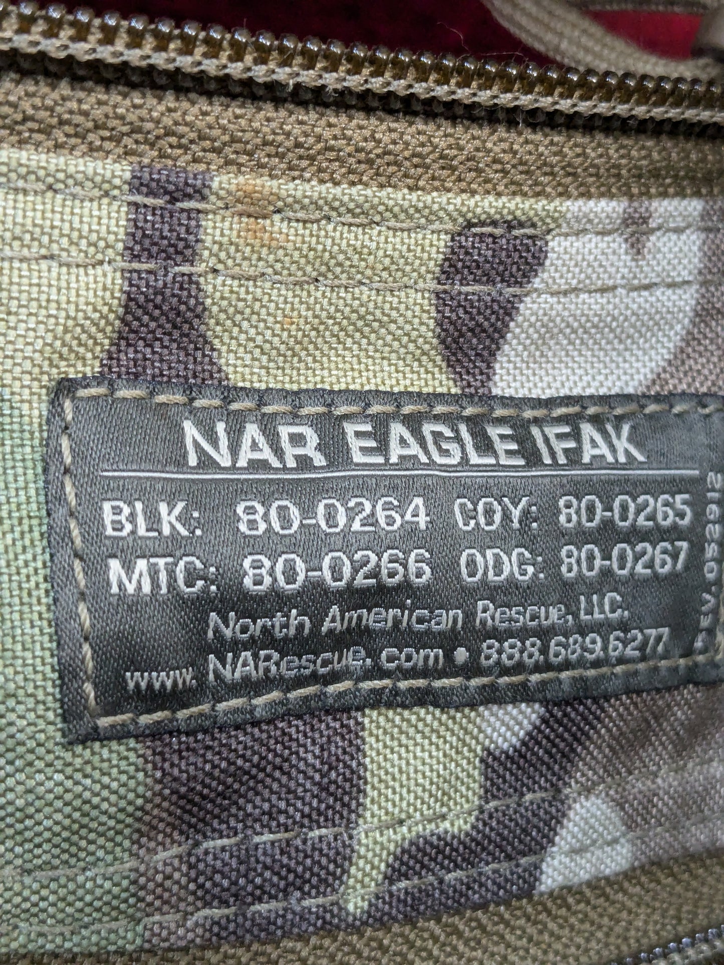 North American Rescue Eagle IFAK Pouch *Empty* Used (ifak2 ac08-GUA84)