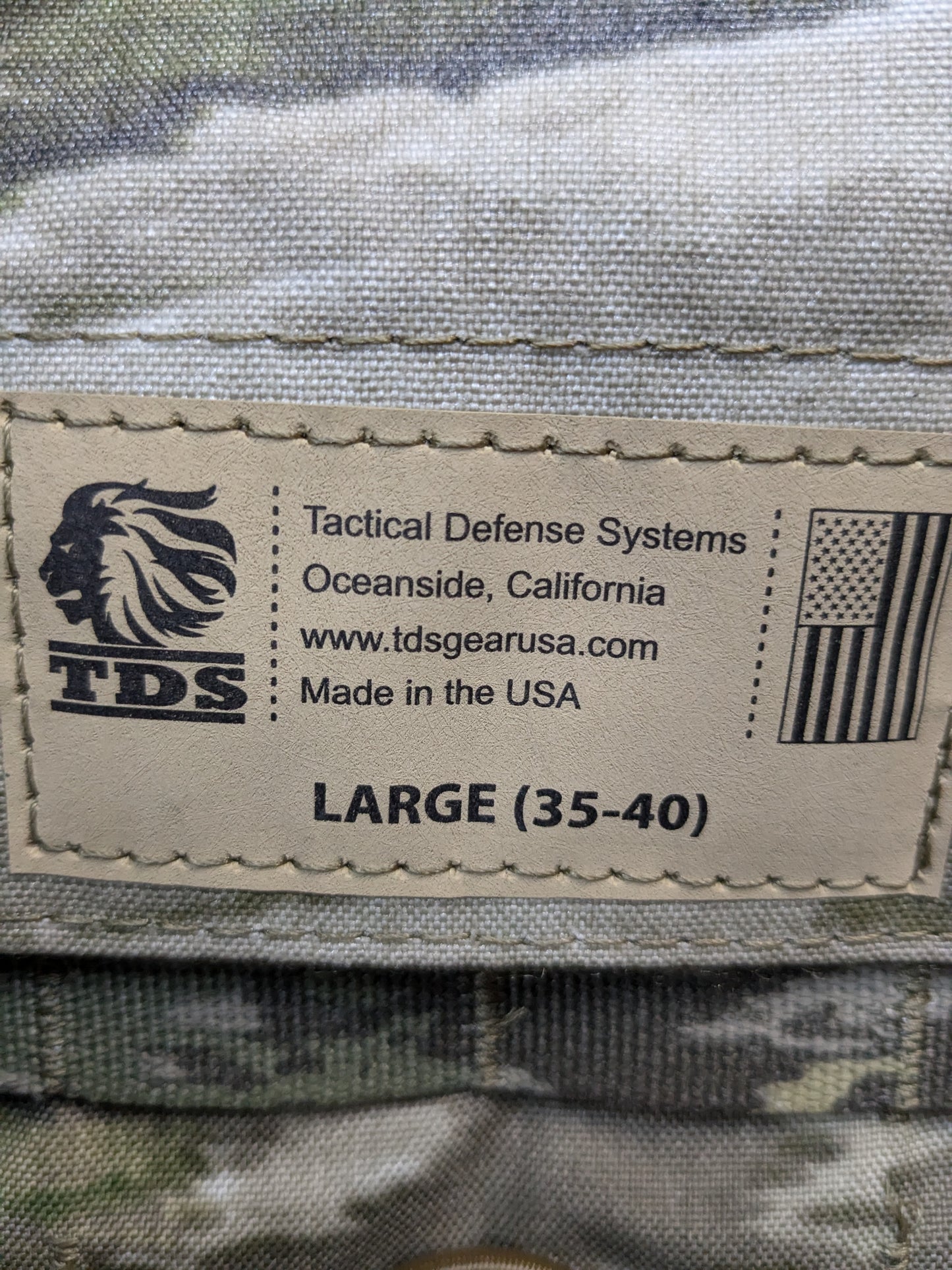 Large TDS Plate Carrier A-TACS Camo Excellent Condition ATACS (GTT eb09-GUA100)