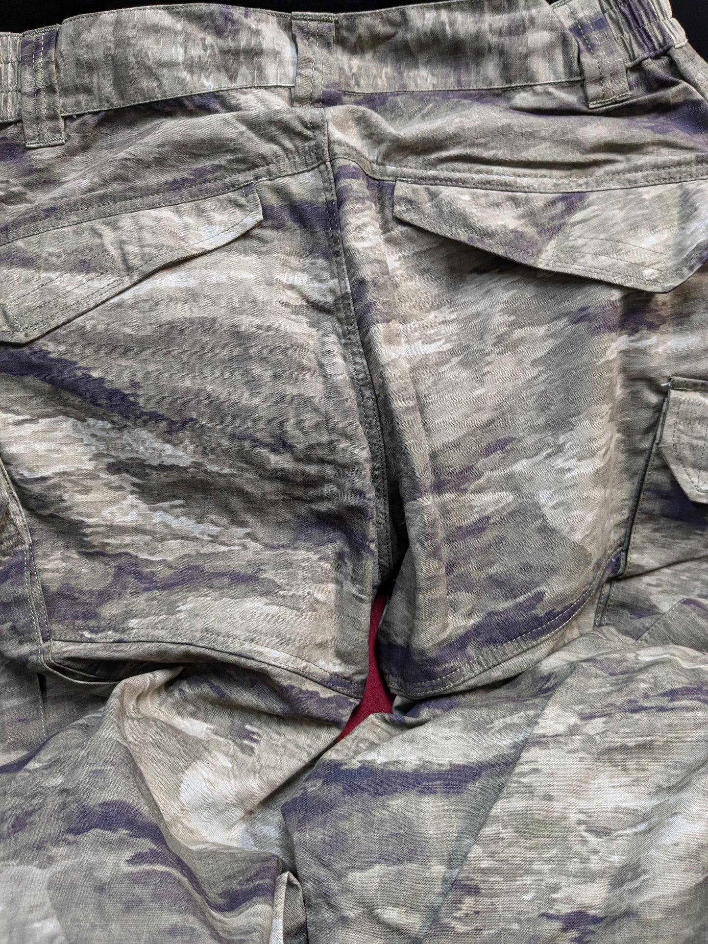 O.P.S. A-TACS Camo Combat Pants w/ Knee Pads Medium Excellent Condition ATACS (fc06-GUA102)
