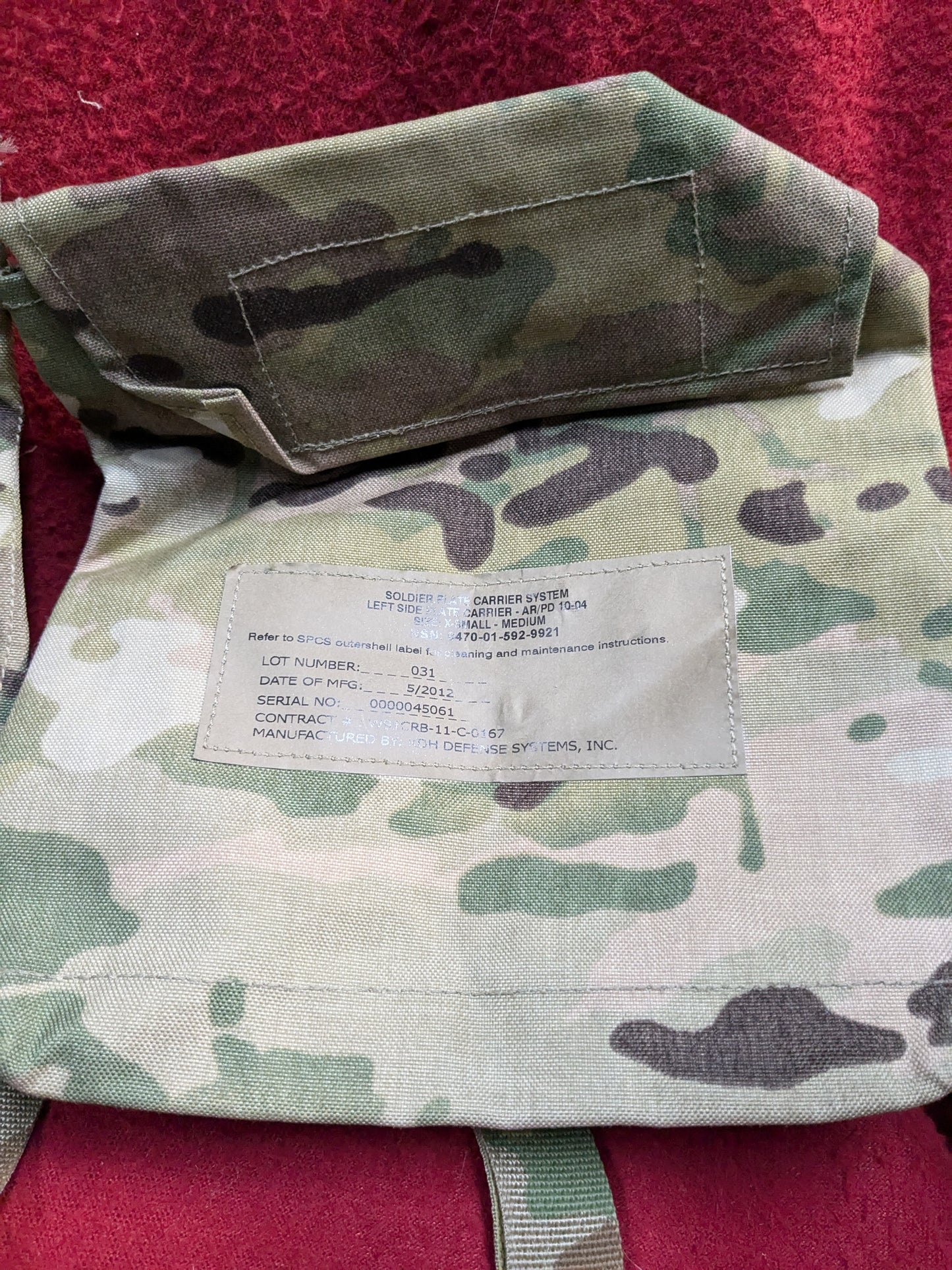 NOS Set of KDH SPCS Left Right Side Plate Pouch Multicam OCP (eb10-GUA105)