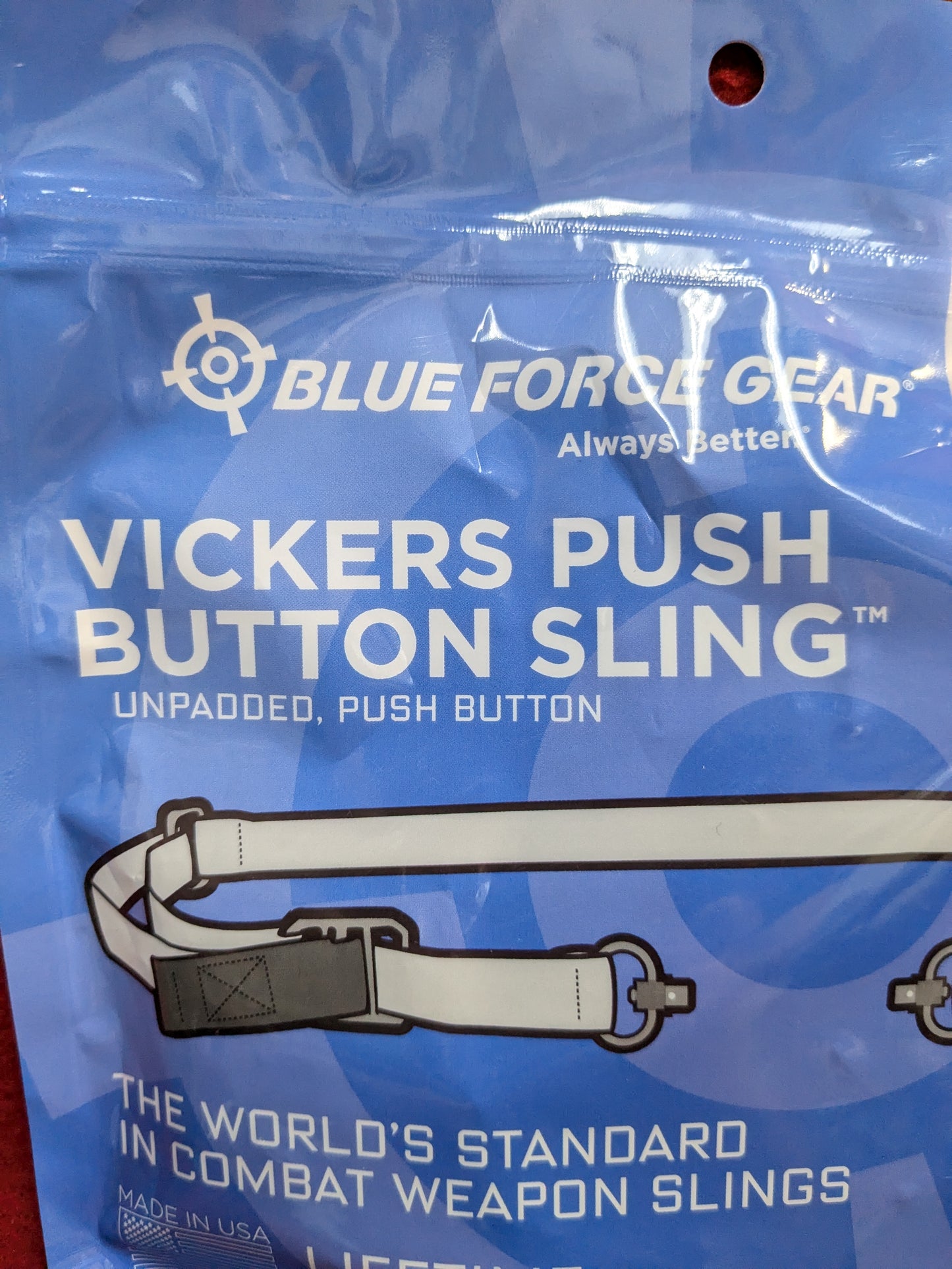 NOS Blue Force Gear Vickers Push Button Sling Black *hc04-GUA109*