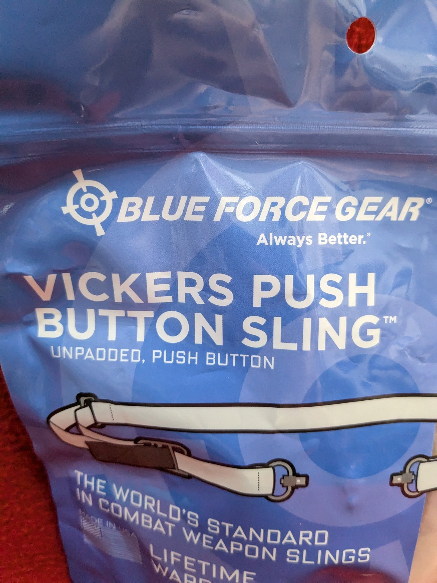 NOS Blue Force Gear Vickers Push Button Sling Coyote *hc04-GUA110*