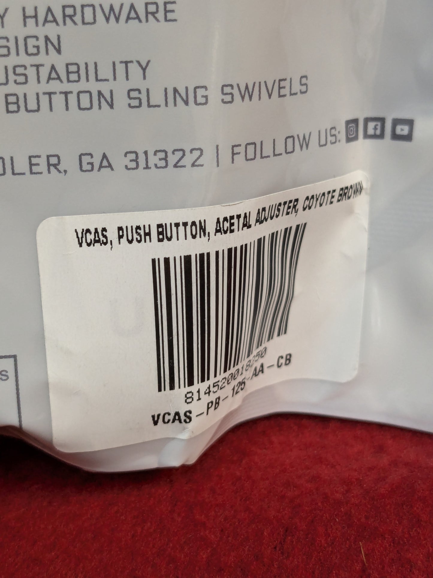 NOS Blue Force Gear Vickers Push Button Sling Coyote *hc04-GUA110*