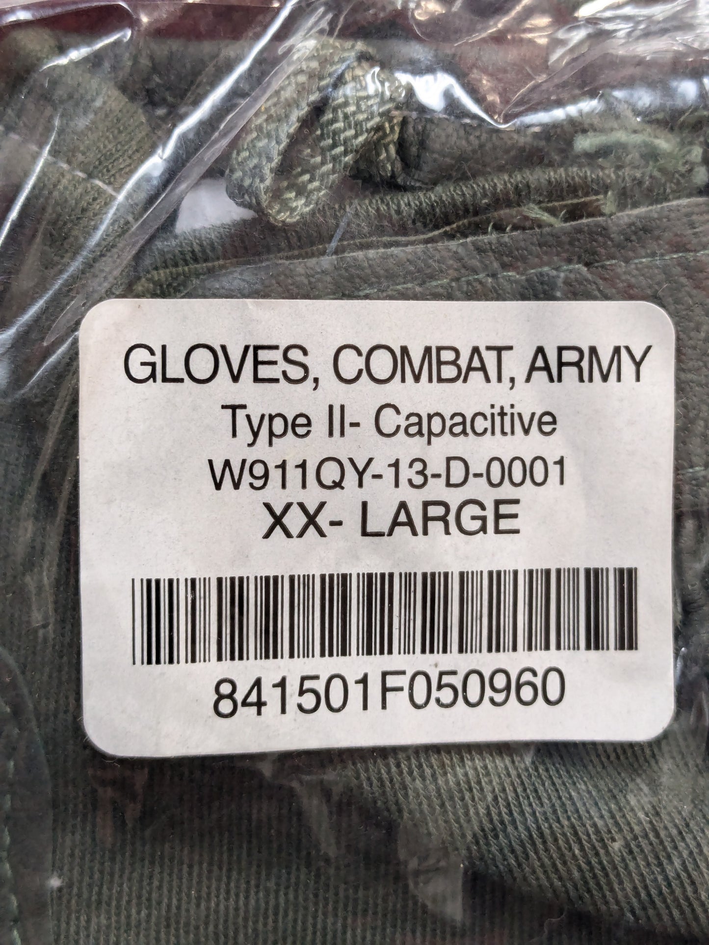 NOS Set of US Army XX-Large HWI Goatskin Kevlar Hot Weather Combat Gloves (40cr- cb2-GUA124)