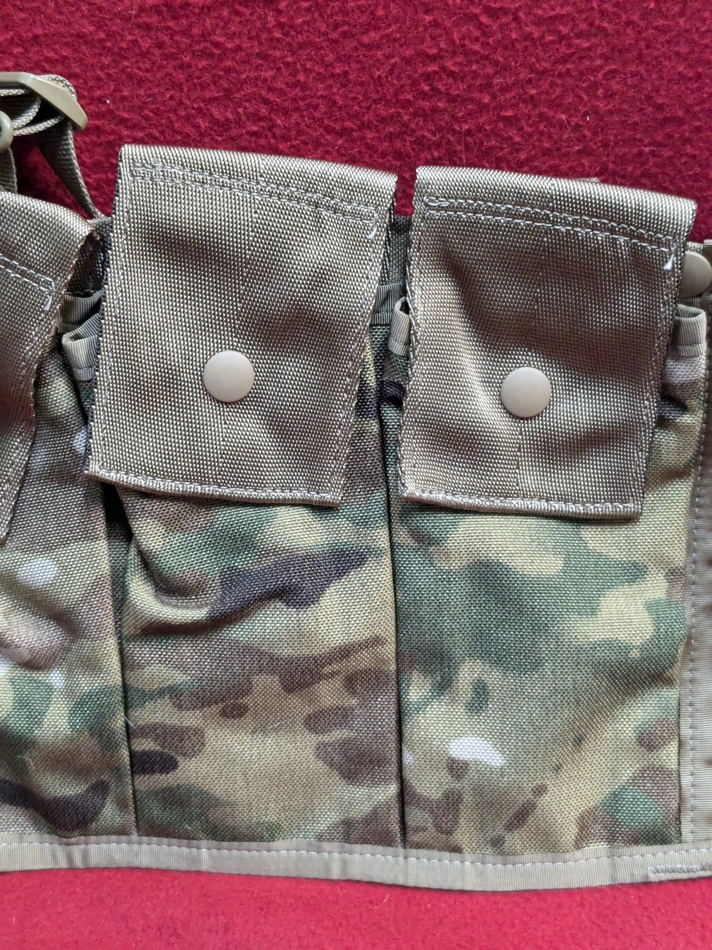 USGI ARMY OCP SCORPION W2 6 ALUMINUM MAG POUCH 30 ROUND BANDOLEER MAG HOLDER (aa11-PET23)