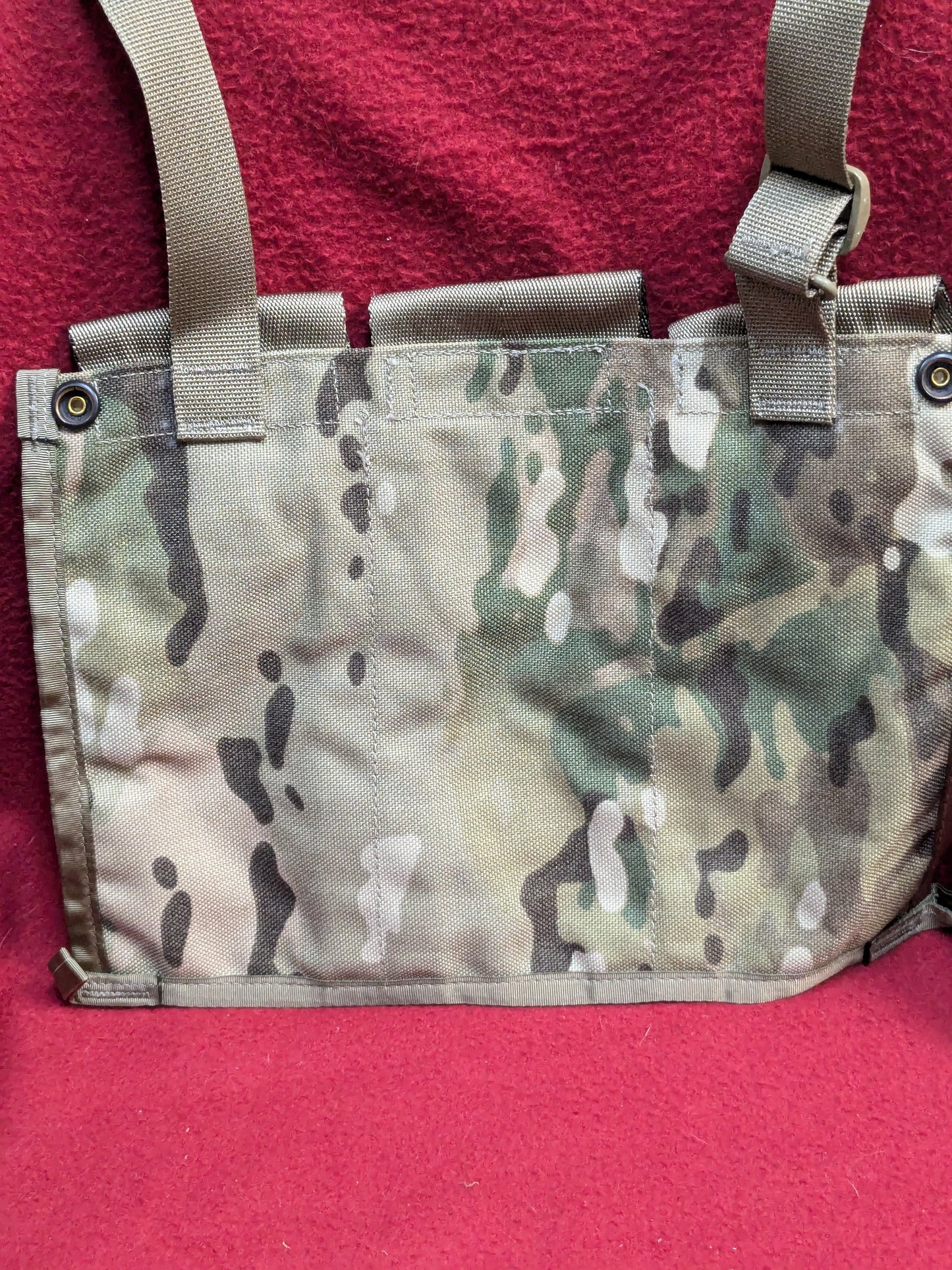 USGI ARMY OCP SCORPION W2 6 ALUMINUM MAG POUCH 30 ROUND BANDOLEER MAG HOLDER (aa11-PET23)