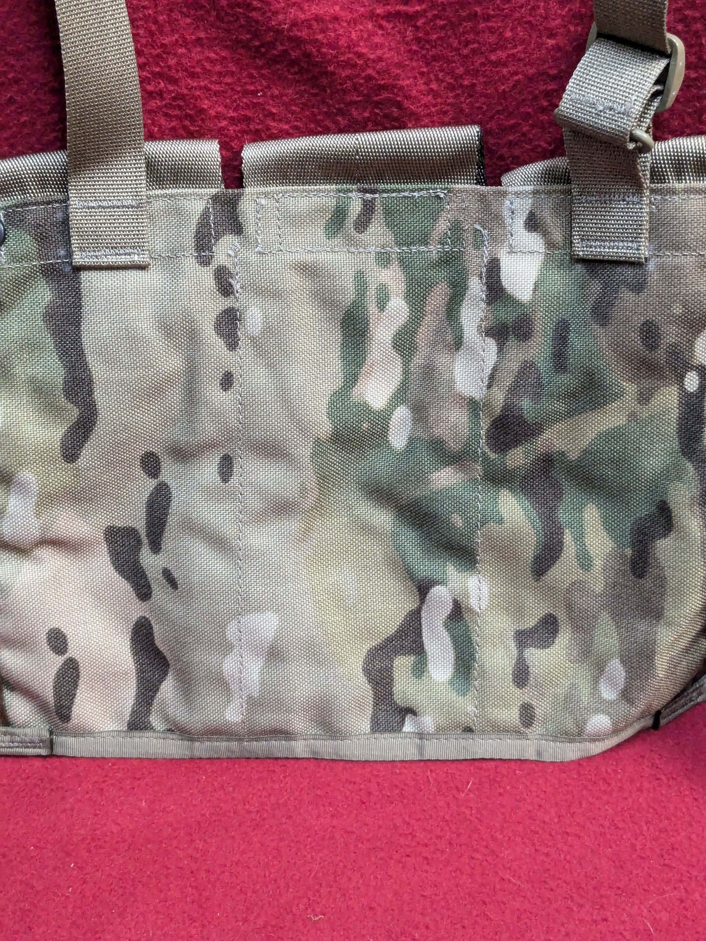 USGI ARMY OCP SCORPION W2 6 ALUMINUM MAG POUCH 30 ROUND BANDOLEER MAG HOLDER (aa11-PET23)