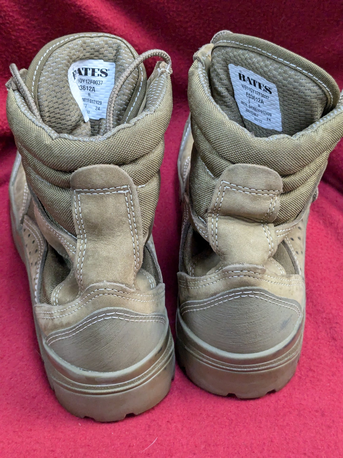 US Army Bates 9 R E03612A Deployment Mountain Combat Boots Excellent Condition (39cr- cb12-PET32)
