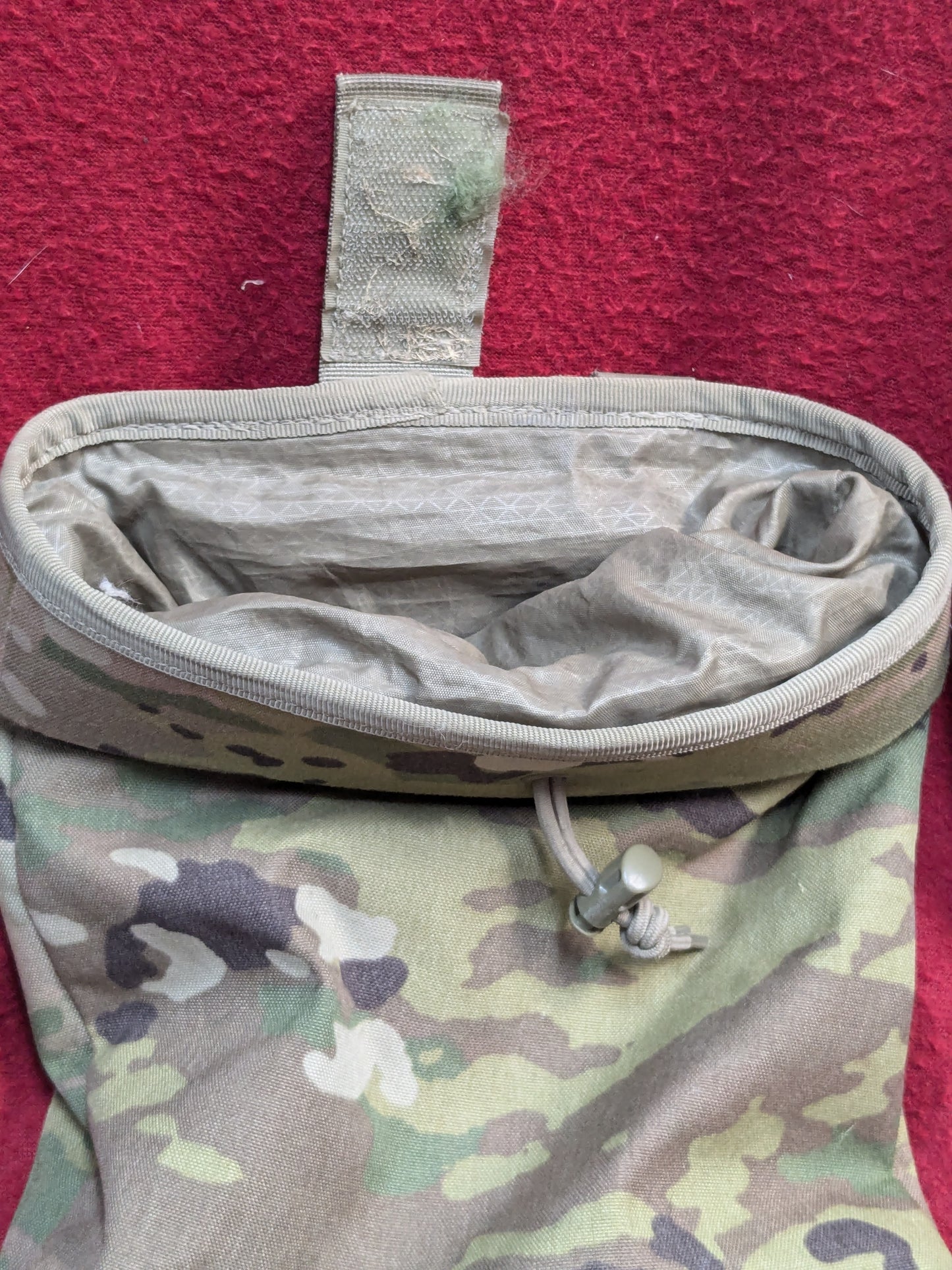 US Army LARGE ROLL UP DUMP POUCH OCP Multicam Used) (30cr- ca5-PET73)