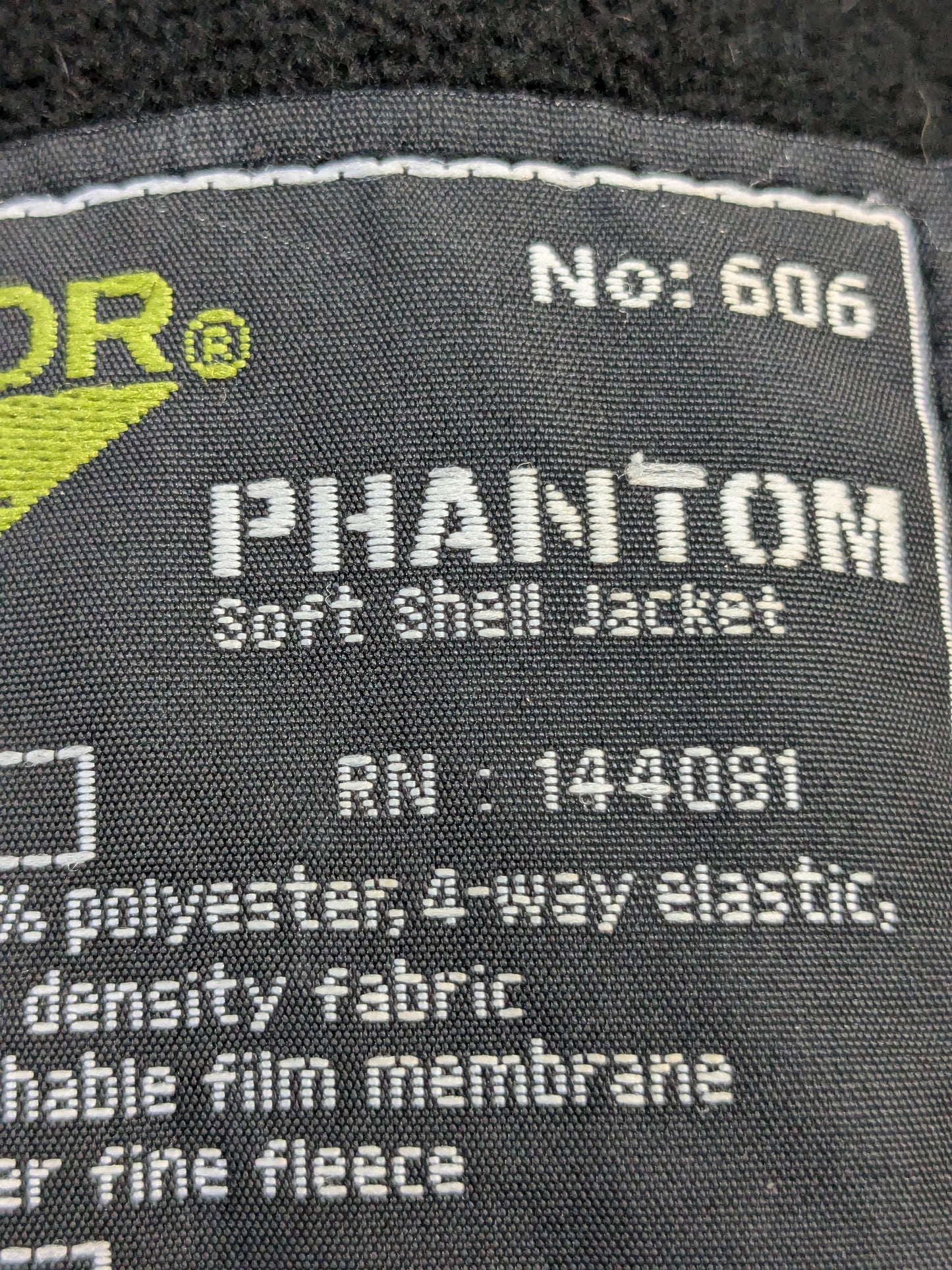 Condor Phantom Soft Shell Jacket Black Good Condition (j26-PET129)