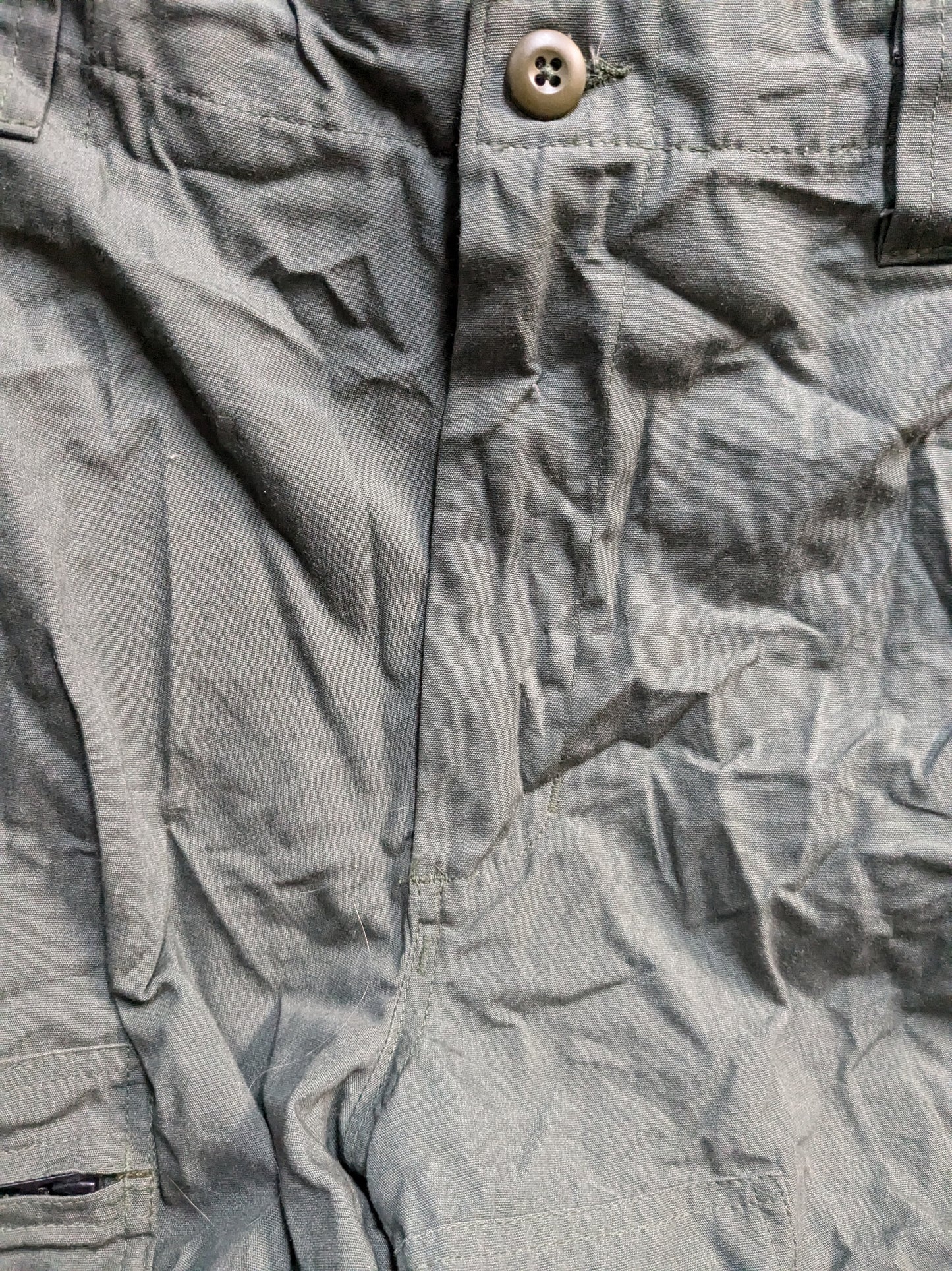 Military 2-Piece Flight suit Bottoms Only Sage Green Large Good Condition (PET136)