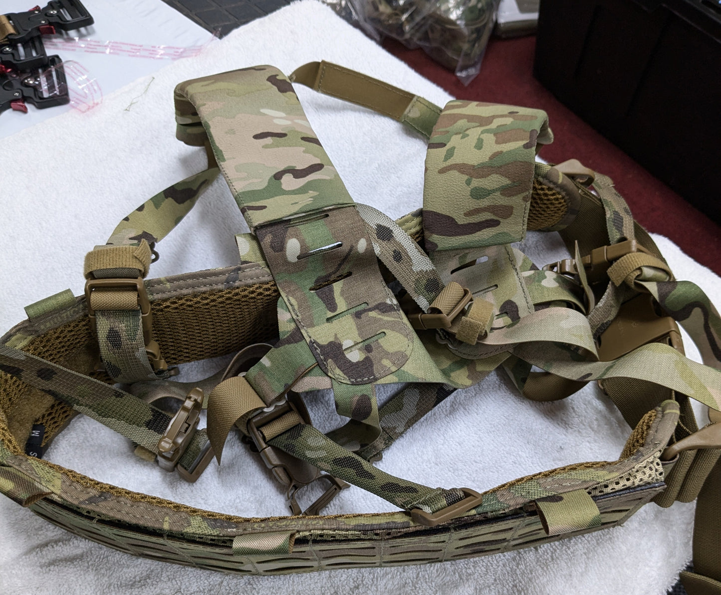 NOS SO Tech Tactical Jungle Belt w/ S/M Shoulder Harness Multicam OCP (da05-25feb08)