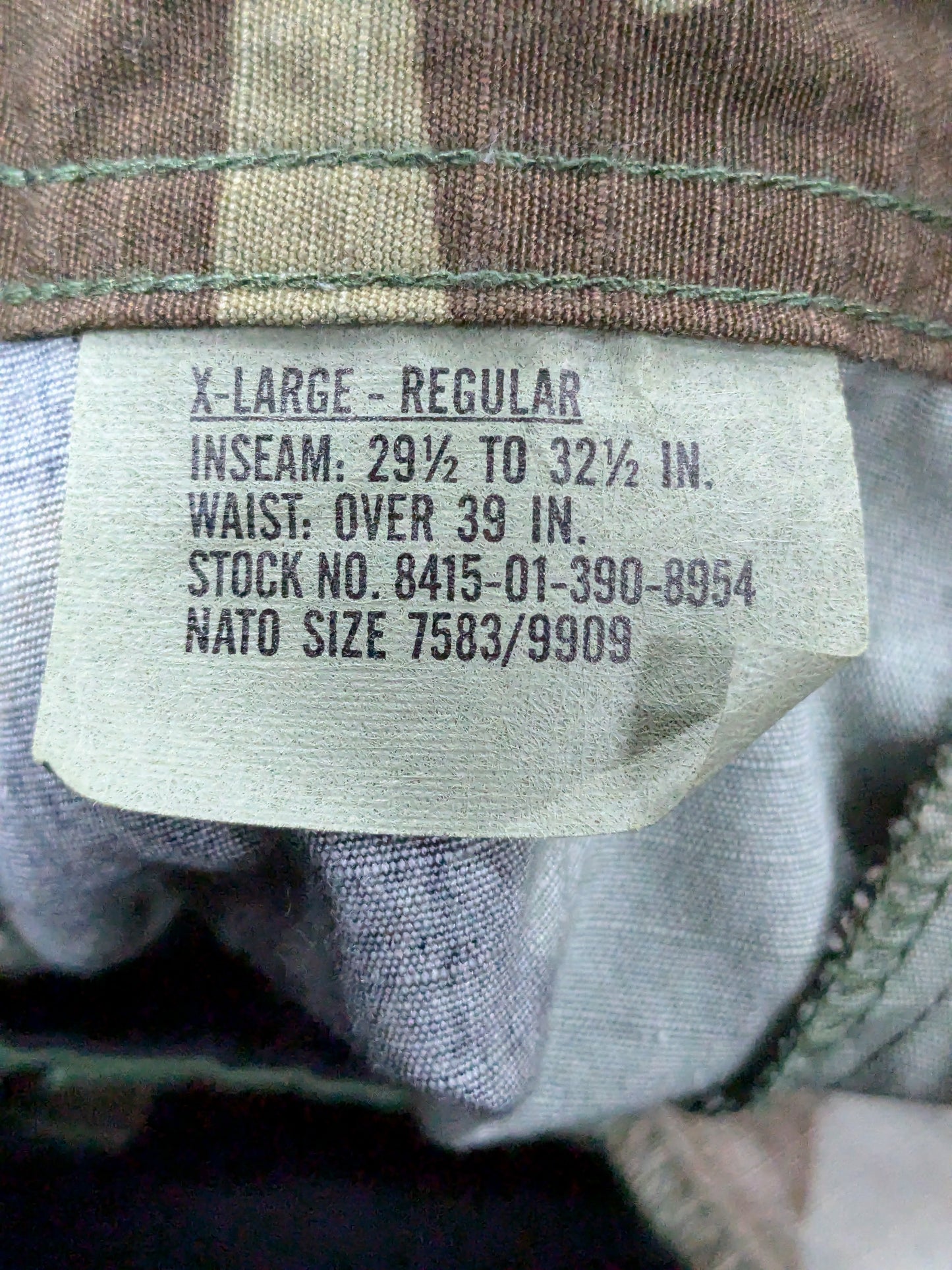 USGI X-Large Regular BDU Woodland Camouflage Tactical Pants Trousers (db08-25jan33)