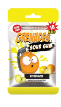 Citric Grenades Gum SOURS - Citrus Acid 24pcs (gtt)