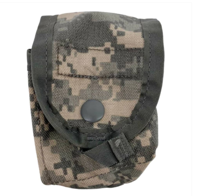 EXCELLENT Condition SET of 2 USGI ACU UCP Hand Grenade Pouch General Purpose (ACU-HG)