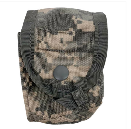 EXCELLENT Condition SET of 2 USGI ACU UCP Hand Grenade Pouch General Purpose (ACU-HG)
