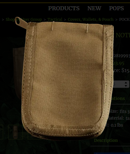 C935 Coyote 3x5 Waterproof Cover Pocket Rite in the Rain (C935)