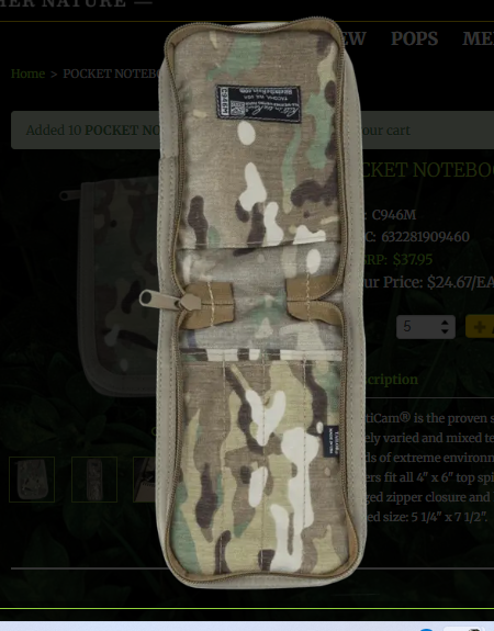 C946M Multicam 4x6 Waterproof Cover Pocket OCP (C946M)