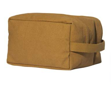 9126 Coyote Canvas Dual Compartment Travel Kit Ditty Hygiene Bag (gtt)