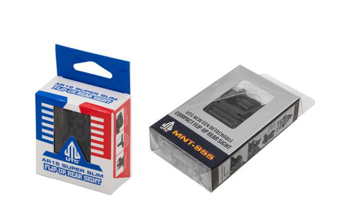 UTG® Super Slim Rear Sight, Manual Flip-up, Tool-free Dual Aperture (MNT-955)