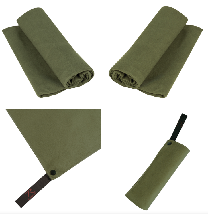 92 Microfiber Towel - Olive Drab 15" x 24" (Rothco)
