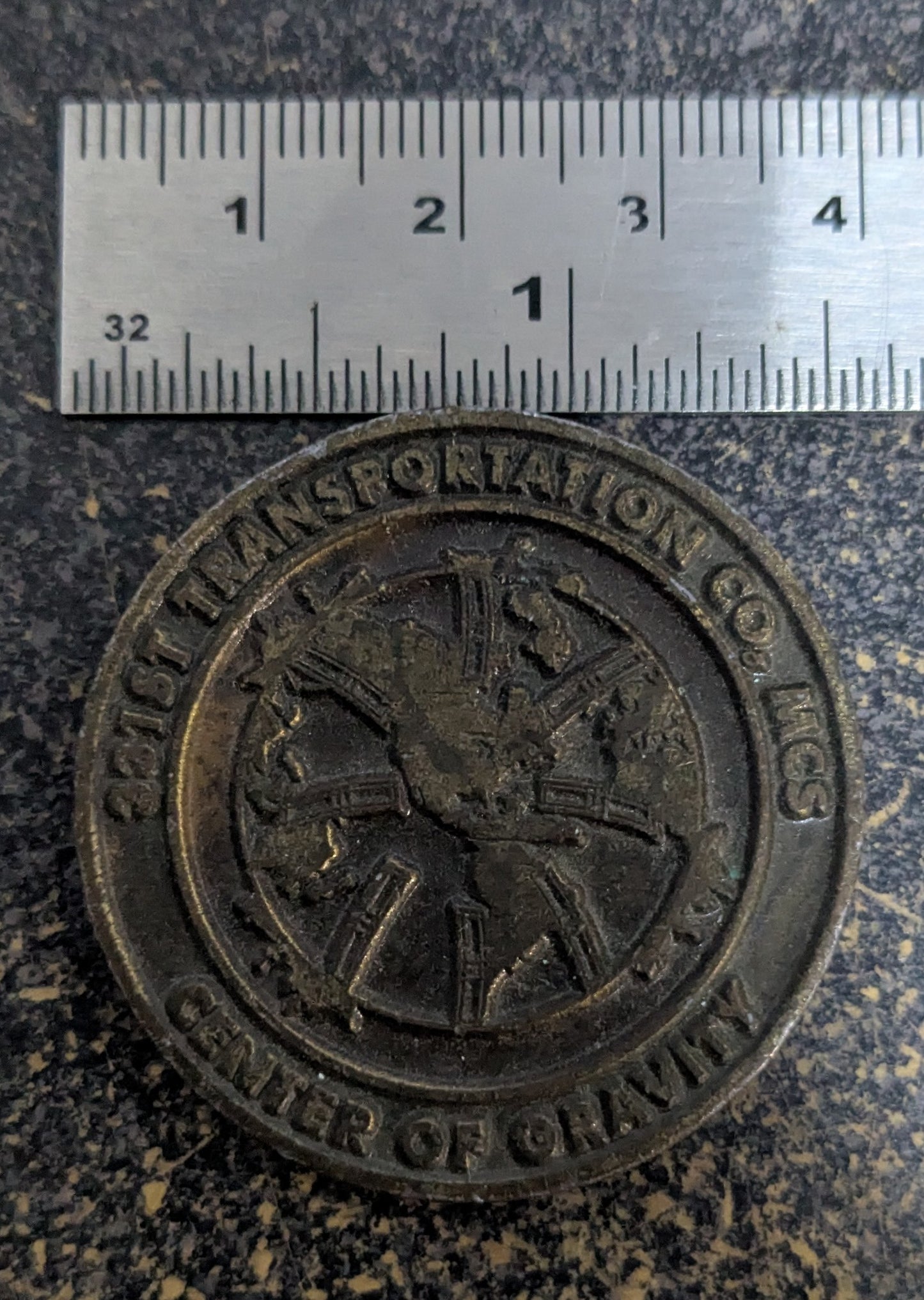 Challenge Coin U.S. Army Transportation Corps Center of Gravity Master of Mobility (26Jul05)