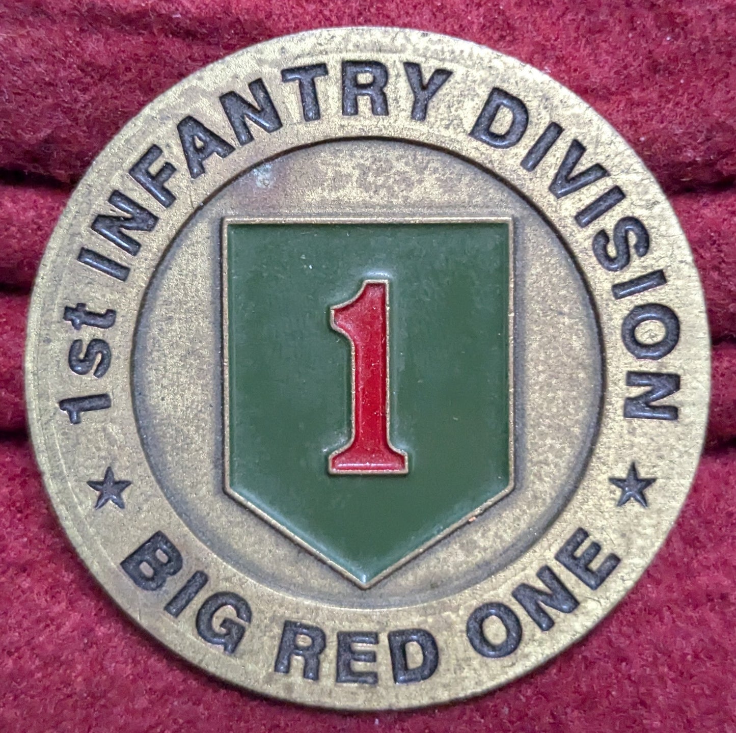 Challenge Coin 1st Infantry Division Big Red One Bro Pro (chcc-25APR176)