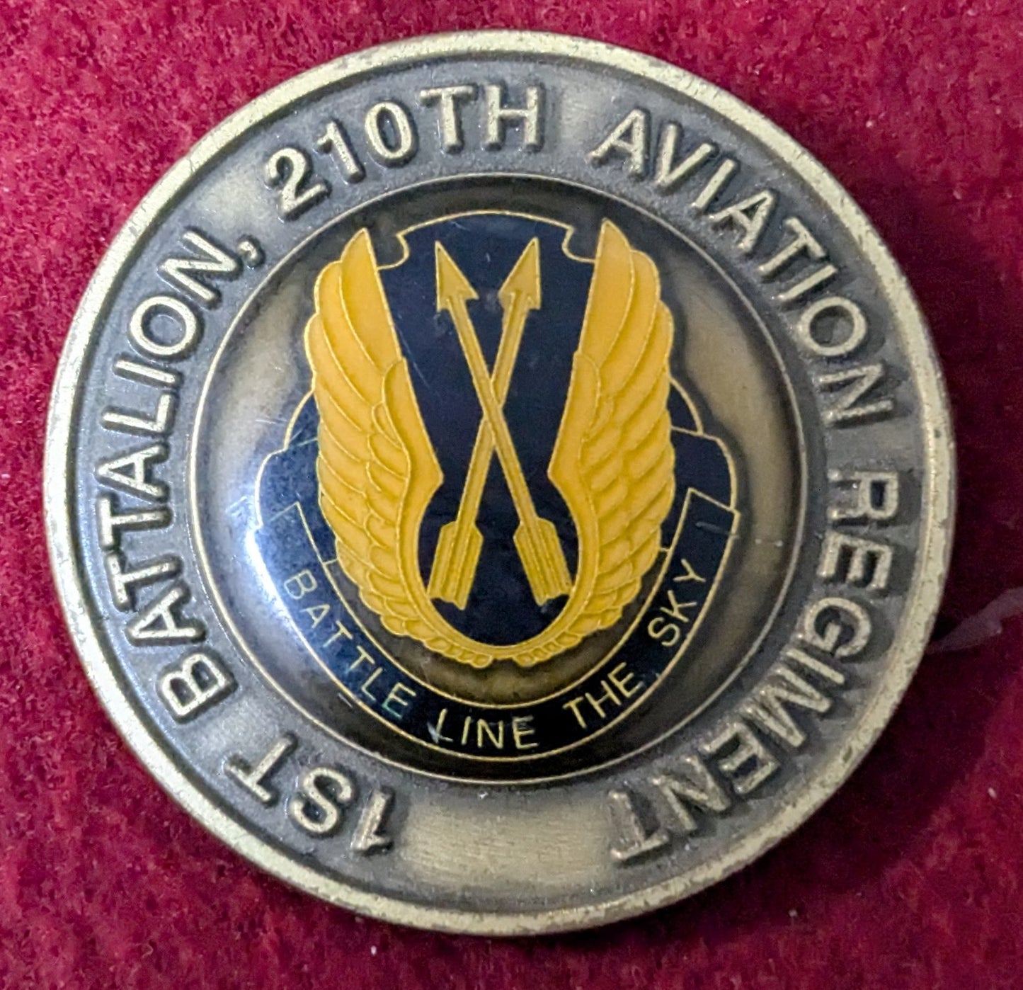 Challenge Coin 1st Battalion 210th Aviation Regiment Vintage (chcc-25May70)