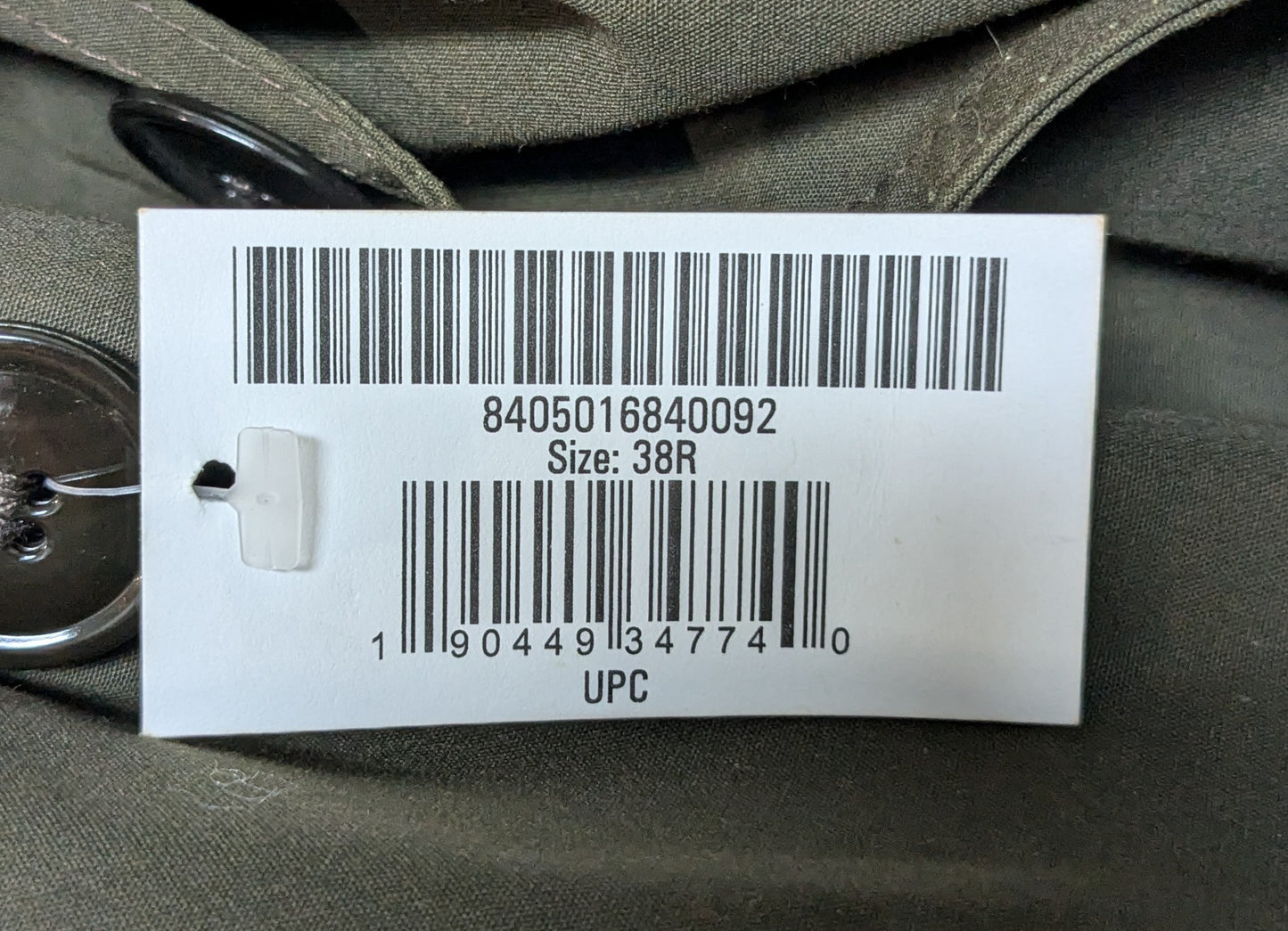 NWT Men's All Weather Coat Heritage Green 564, 38 R (DA04-25APR21)