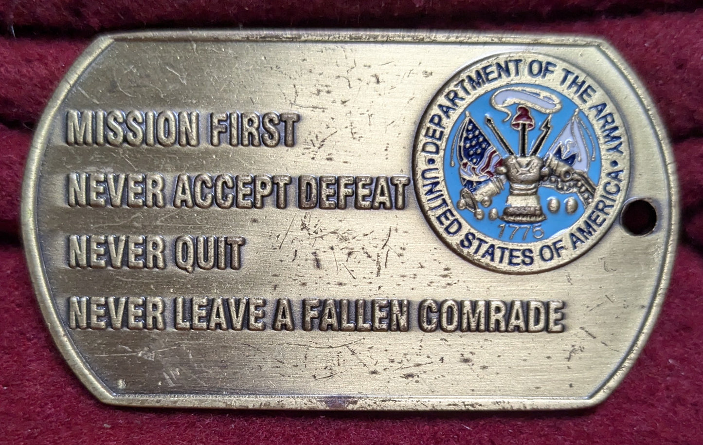 Challenge Coin Presented by General Dick Cody for Excellence Vice Chief of Staff (chcc-25APR182)