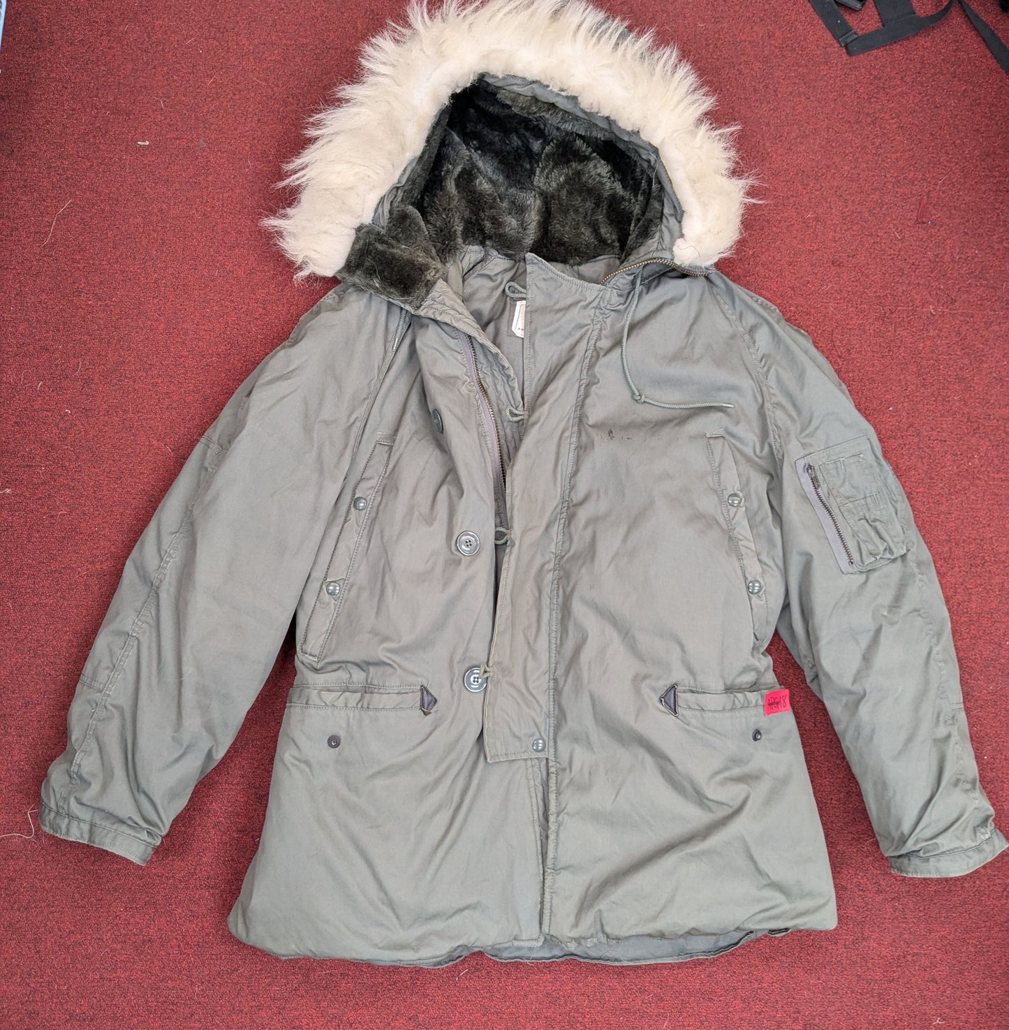US Military Extreme Cold Weather Parka Jacket XL Type N-3B (ca11-apg18)