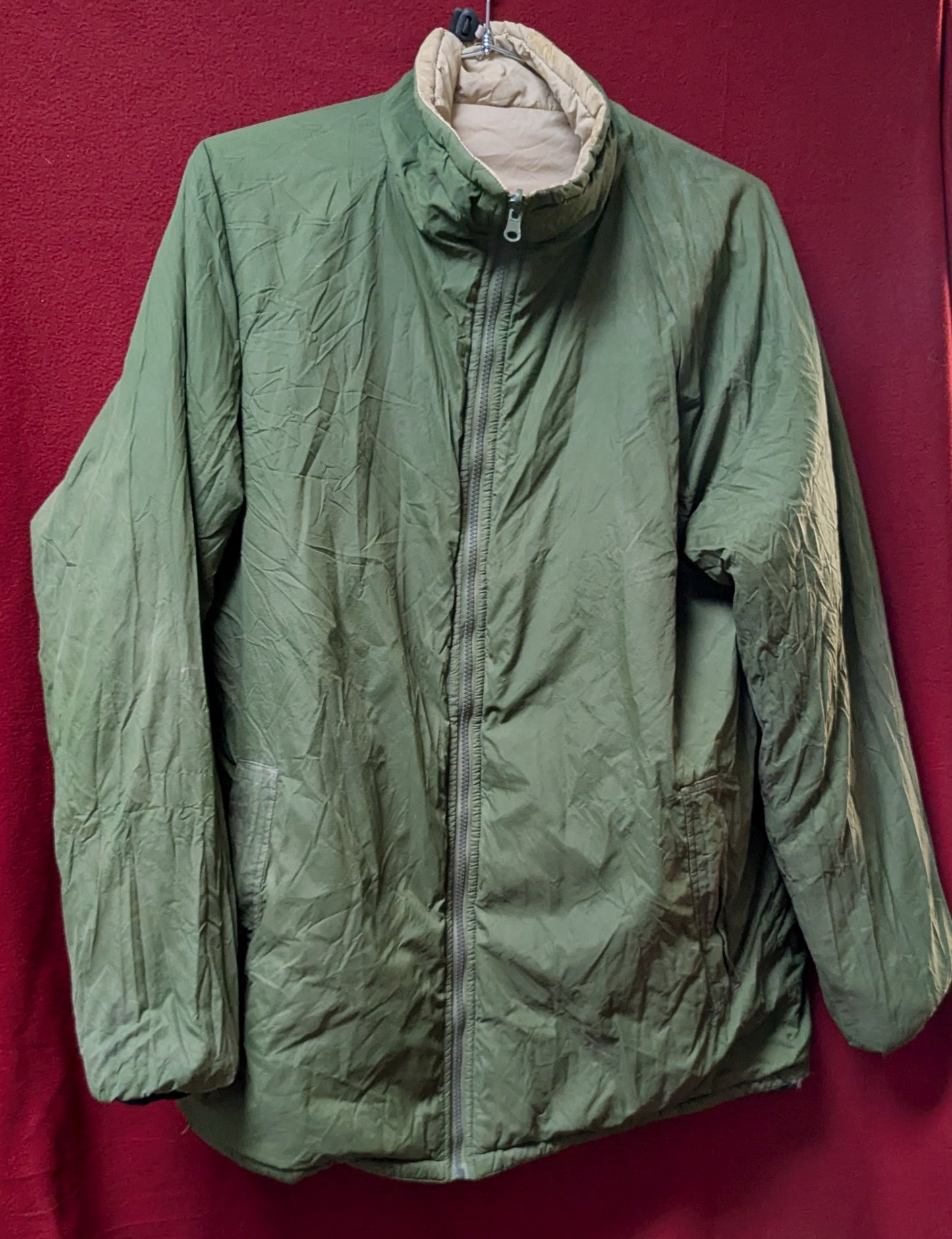 British Army Jacket, Reversible Thermal, Sand/Olive Large (AB13-25Jul70)