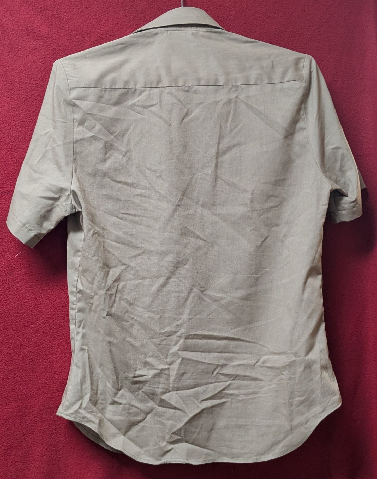US Army Heritage Tan Men's Dress Shirt 15-R-C Short Sleeved (CA10-25Aug52)