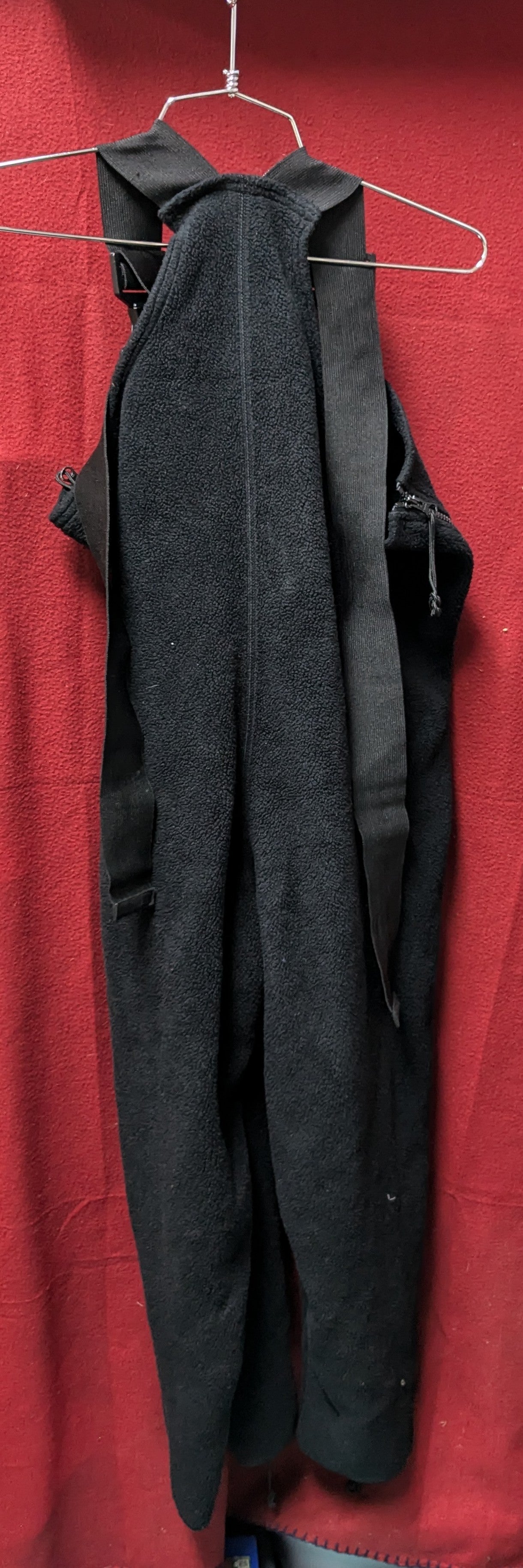 NWT US Army Medium Short/Regular Polartec Black Fleece Overalls (da08-25May95)