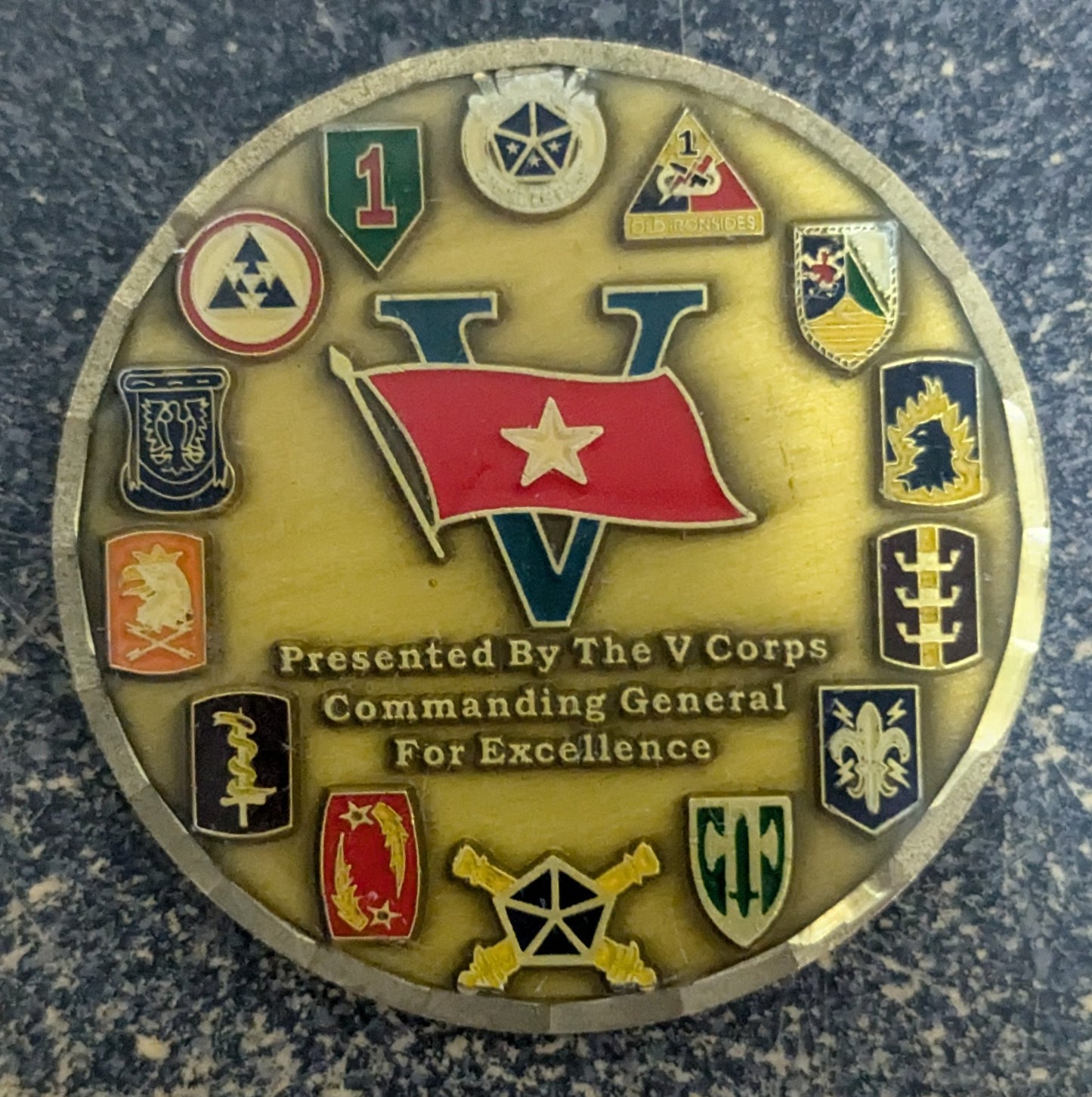 Challenge Coin V Corps Rear Provision Command General (CHCC-25Jul56)