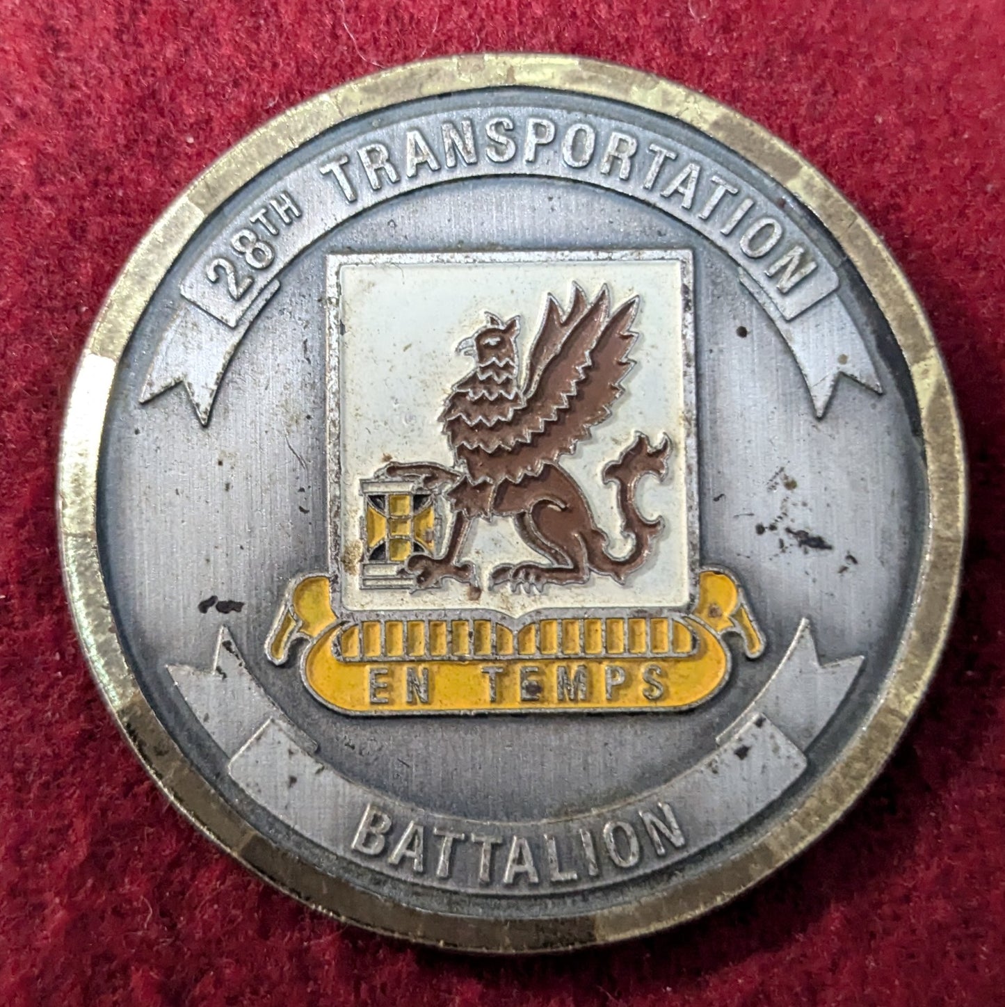 Challenge Coin 28th Transportation Battalion For Professional Excellence Commander's Coin (chcc-25May34)
