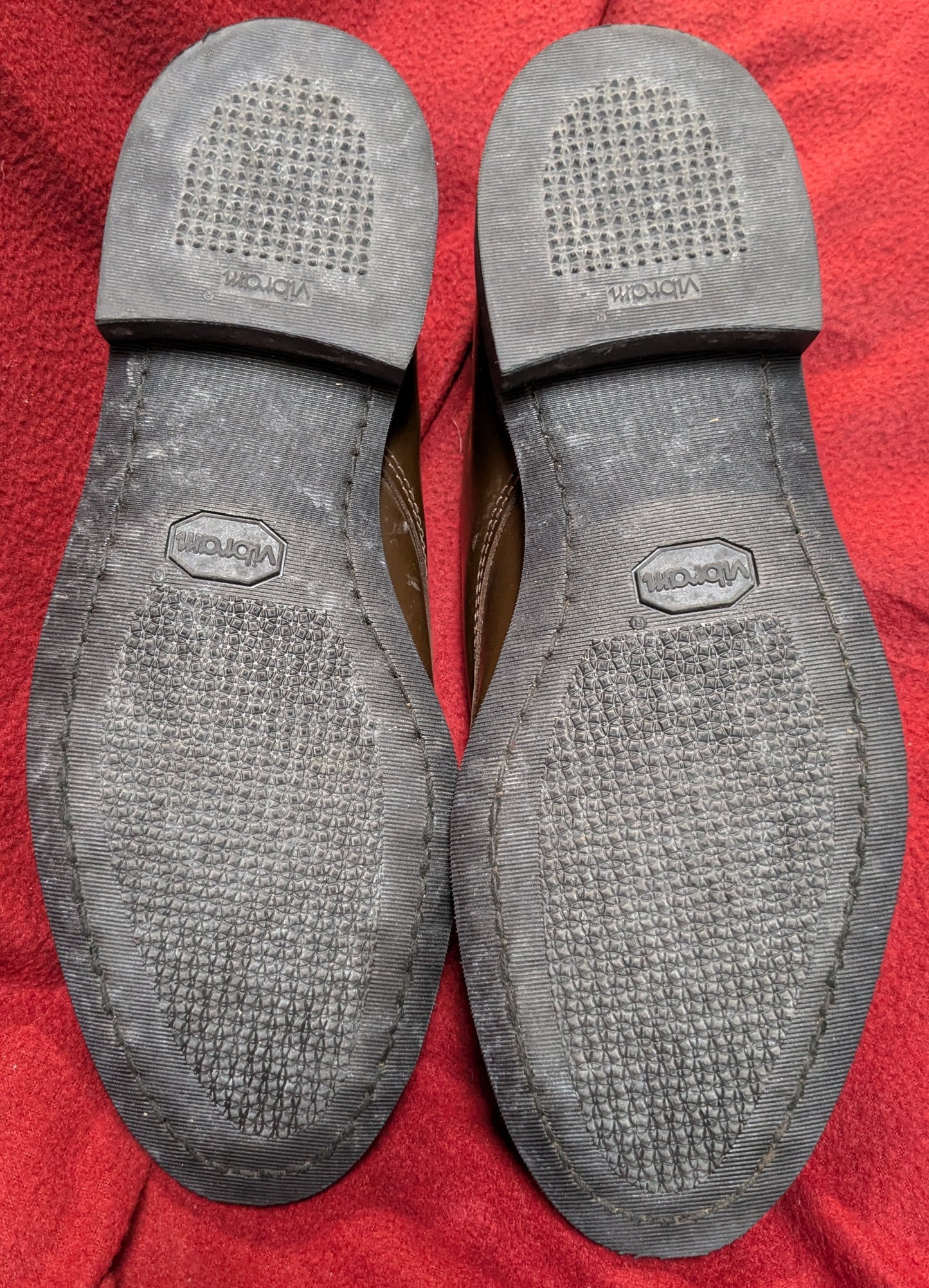 NOS Capps Military Dress Shoe Brown 9.5 E (fa01-25APR103)