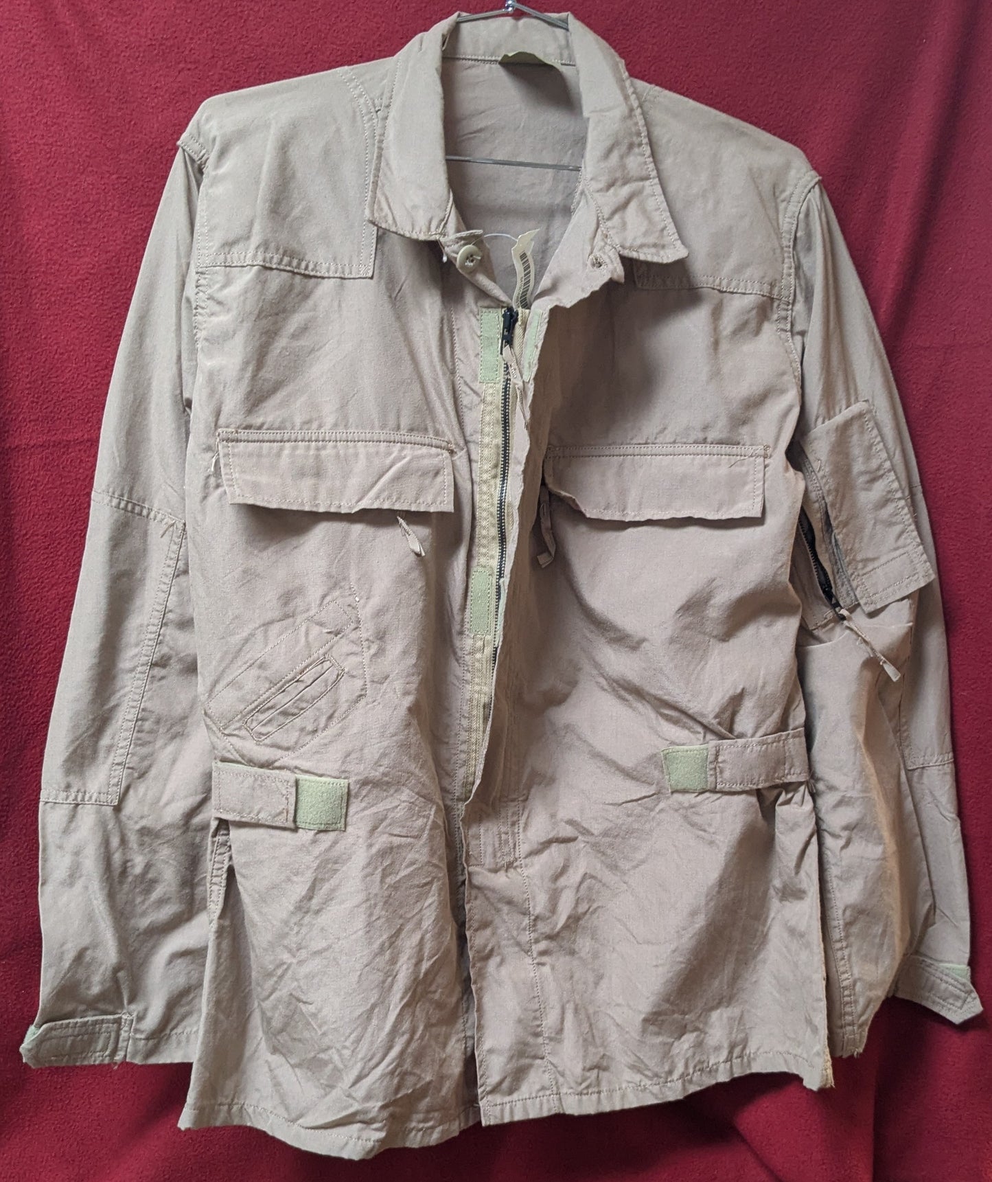 Genuine US Military Combat Aircrew Tan Class 2 Coat Large Long (DB06-25Aug28)