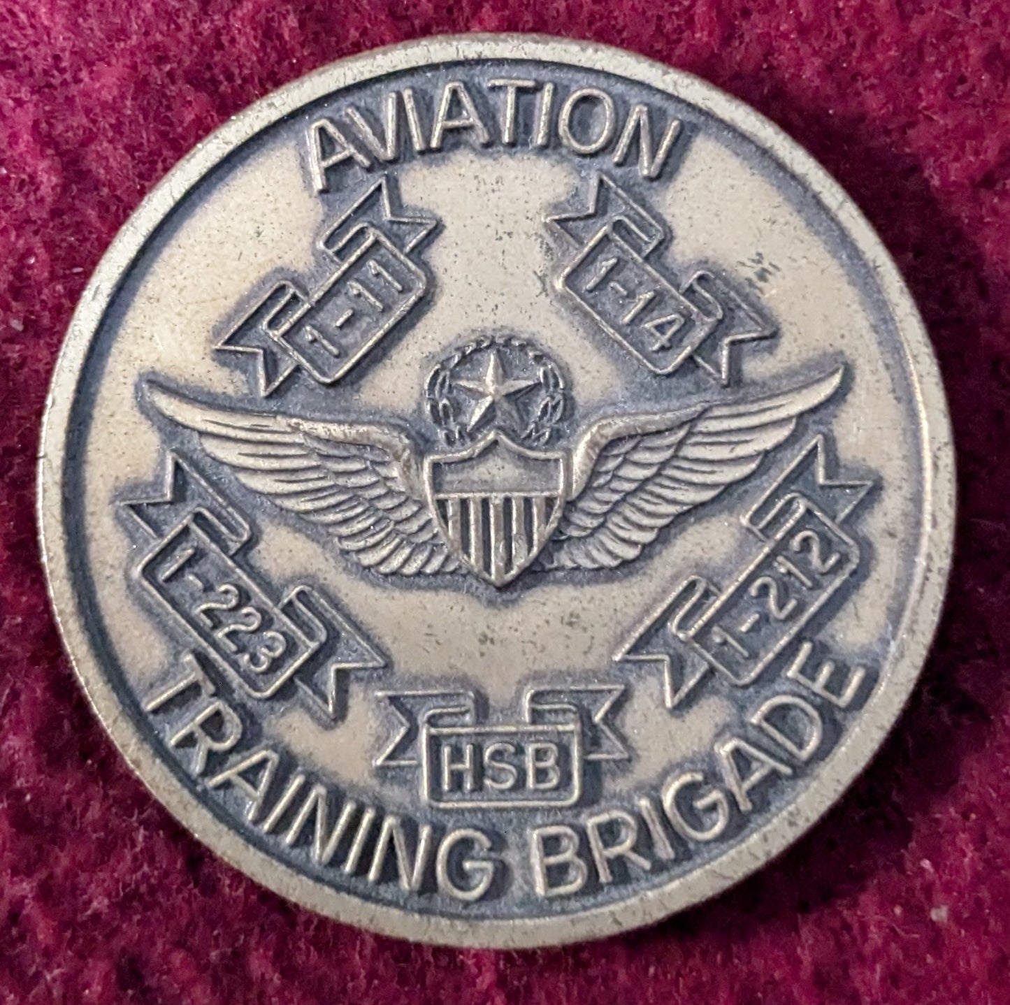 Challenge Coin US Army Aviation Training Brigade Heart of Army Aviation (chcc-25May79)