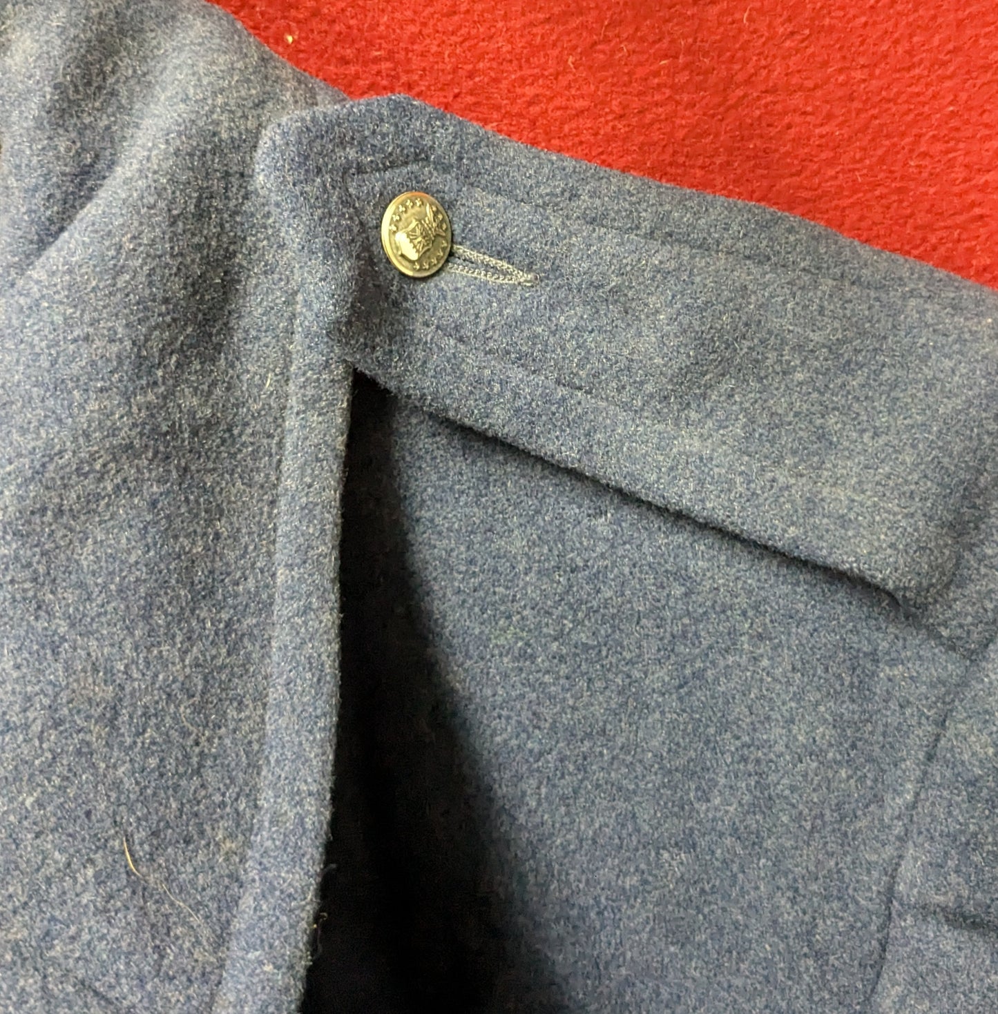 1950s US Air Force Blue 85 Wool All-Weather 41 REGULAR Men's Overcoat (CA12-25APR24)