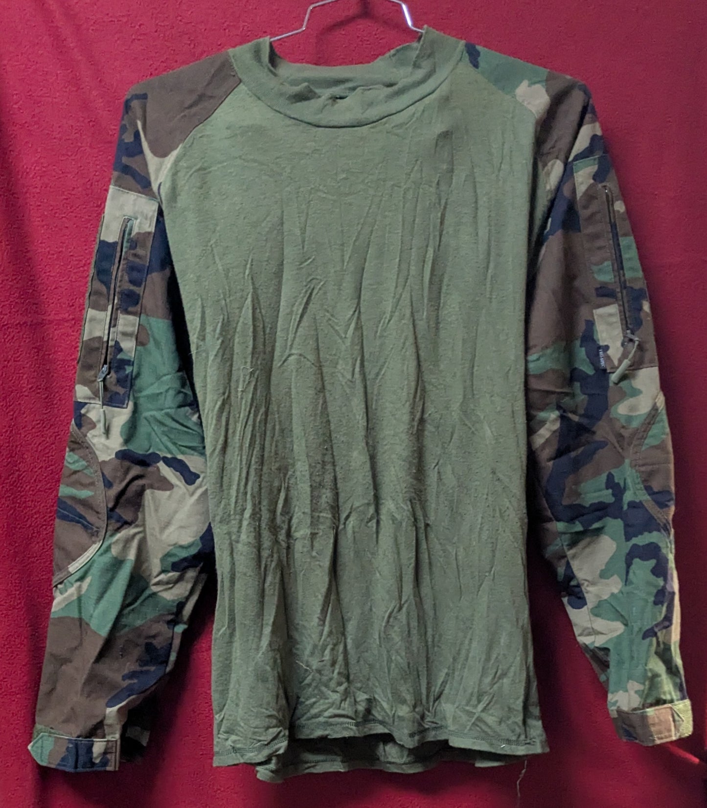 TRU Combat Shirt Cordura Baselayer Green Woodland Large (DC8-25Sep28)