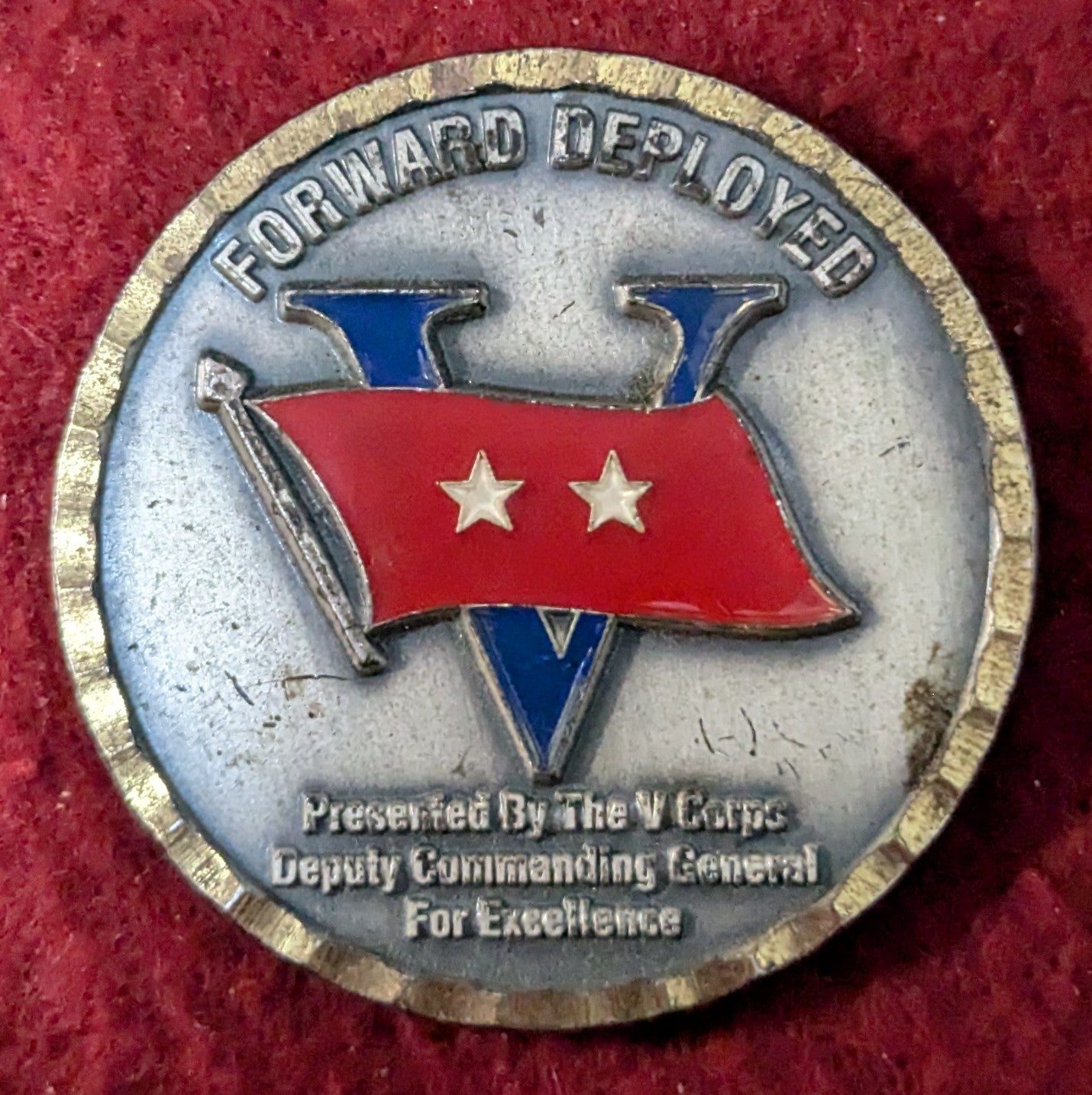 Challenge Coin Victory Corps There Is No Substitute For Victory Deputy Commanding General (25May53)