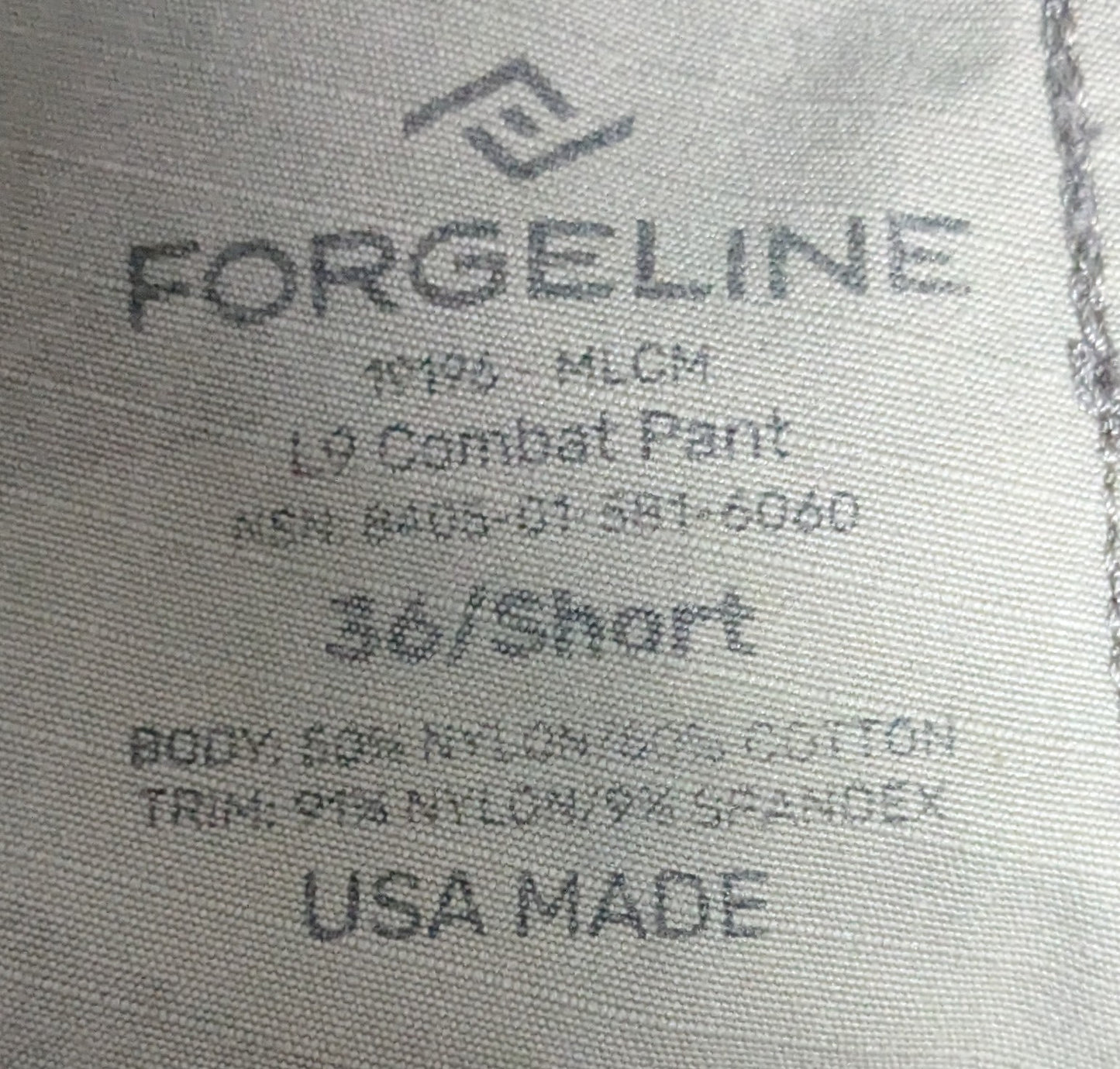 Forgeline L9 Multicam Combat Pants 36 Short (FB14-26Mar31)