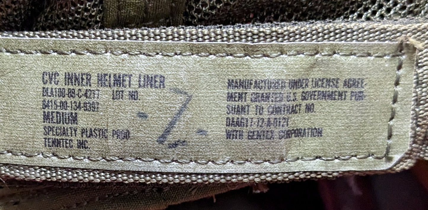 Medium CVC Military Combat Vehicle Crewman Tanker Helmet Liner (CB05-25APR47)
