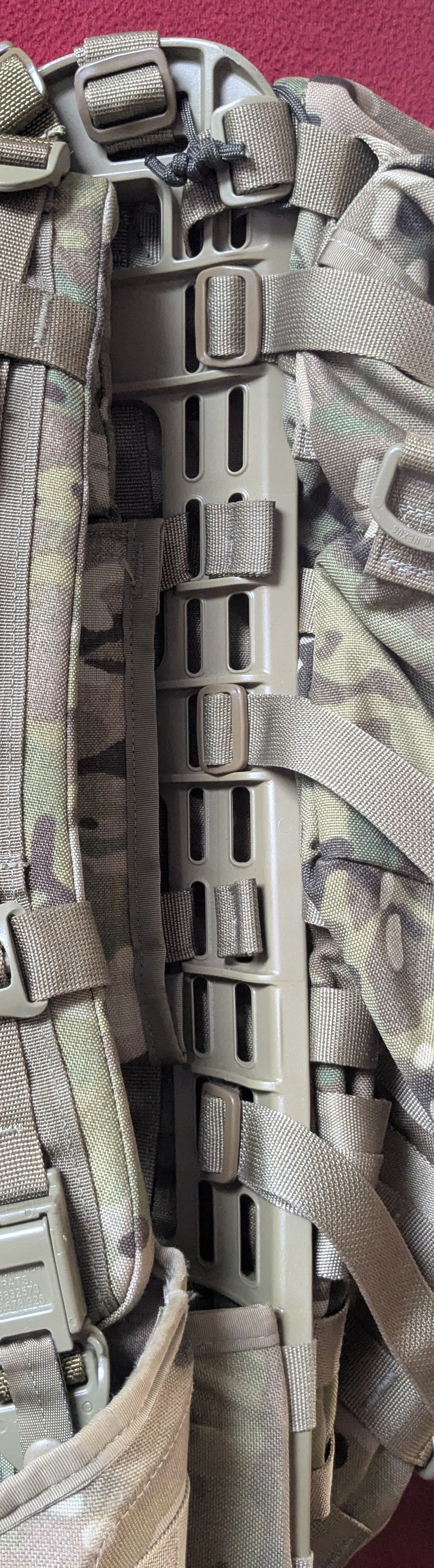 "Ranger Ready' OCP Large Molle II Ruck w/ The Gibson Mod w/ Name Tape & Cat Eyes