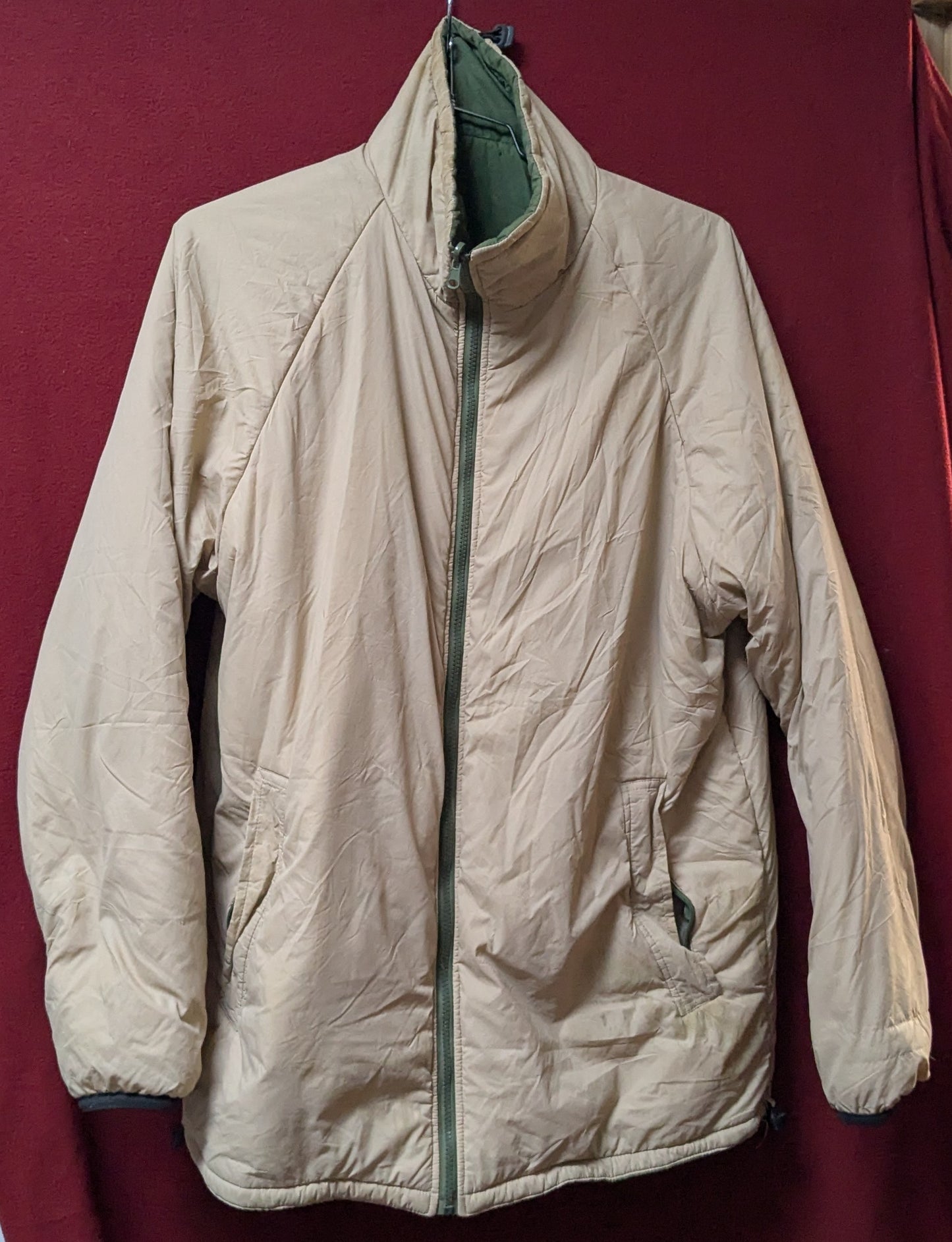 British Army Jacket, Reversible Thermal, Sand/Olive Large (AB13-25Jul70)
