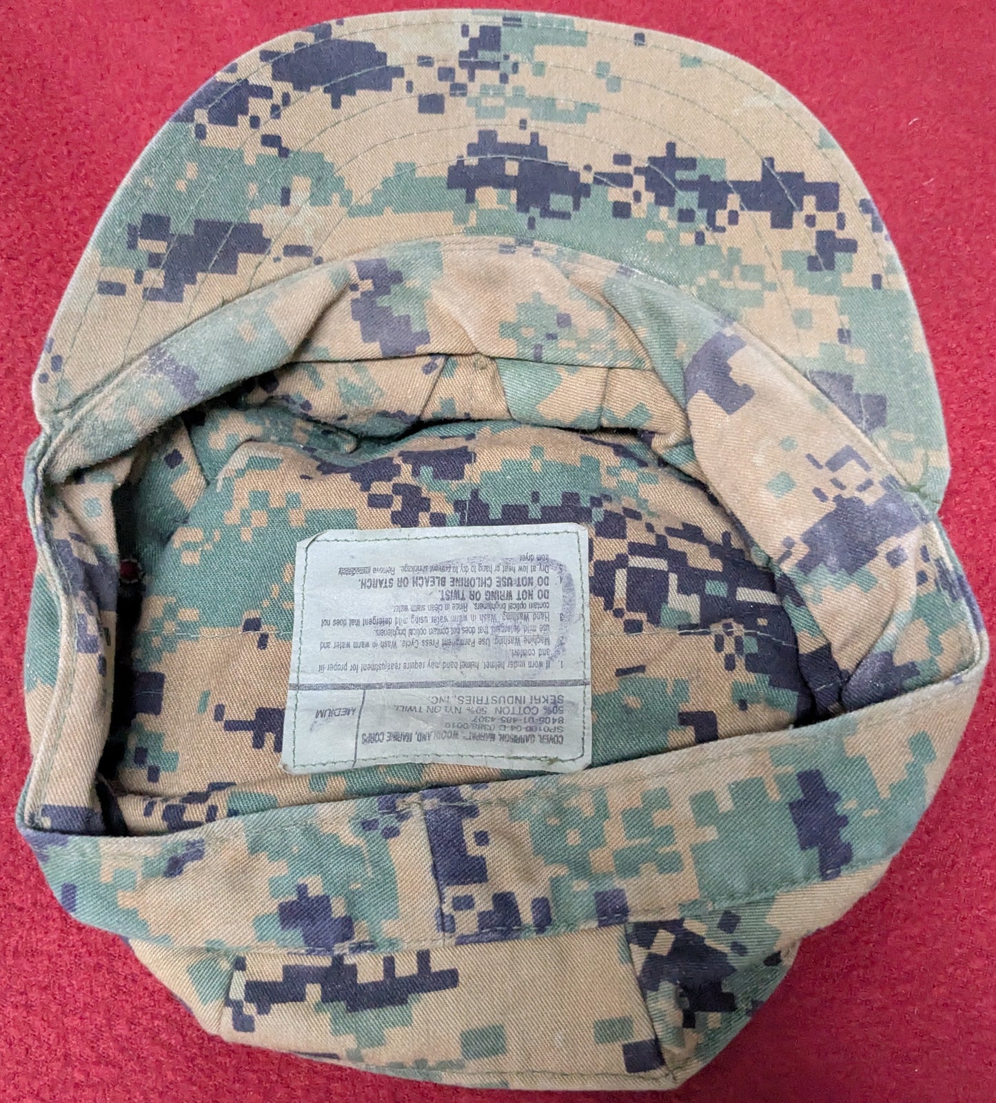 USMC Marpat Woodland 8 Point Cover Medium (AC01-25Jul77)