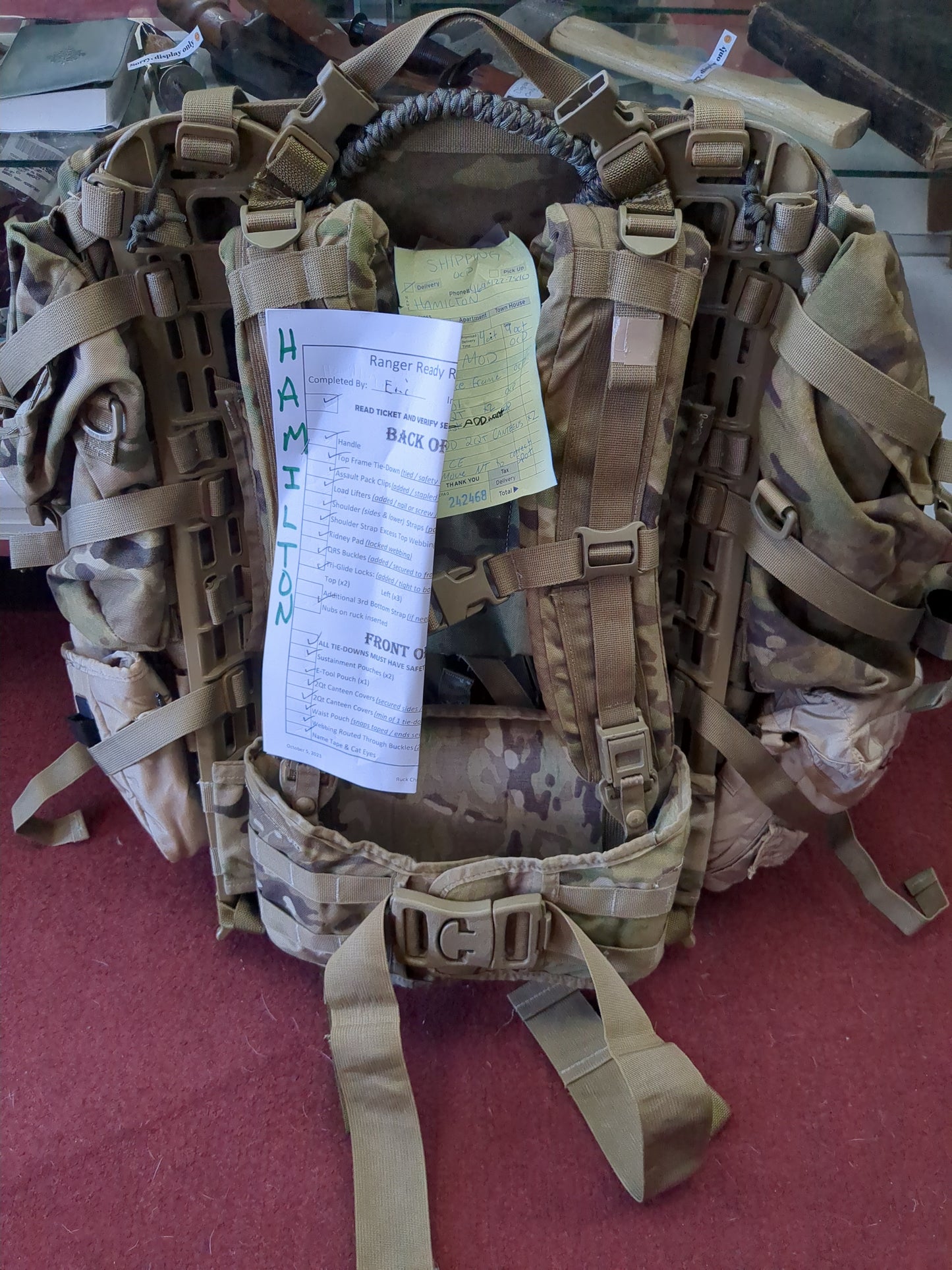 Hamilton- OCP "Ranger Ready" OCP Ruck Customer Mail-In